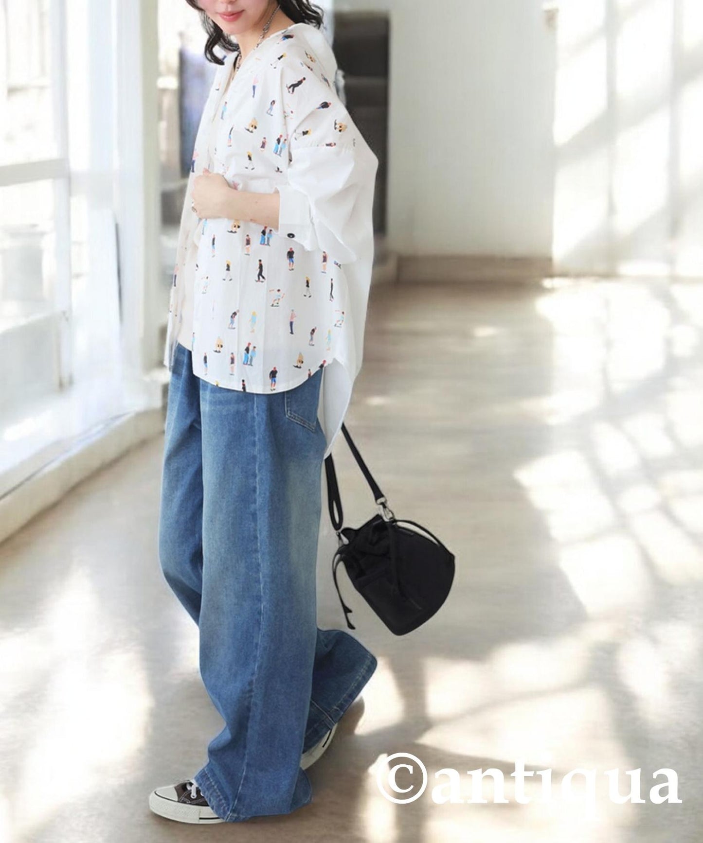 Ladies Human Pattern Shirt