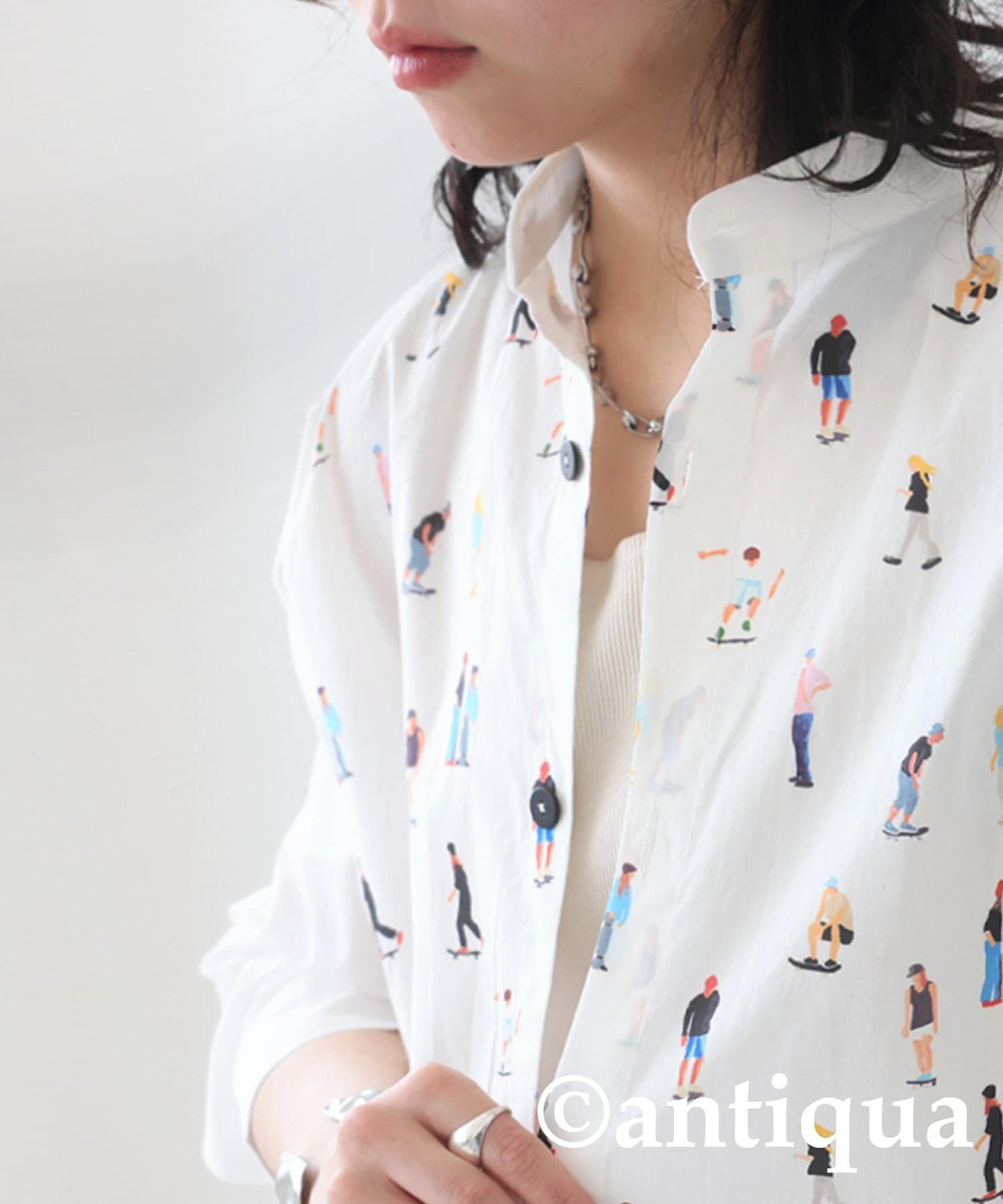 Ladies Human Pattern Shirt