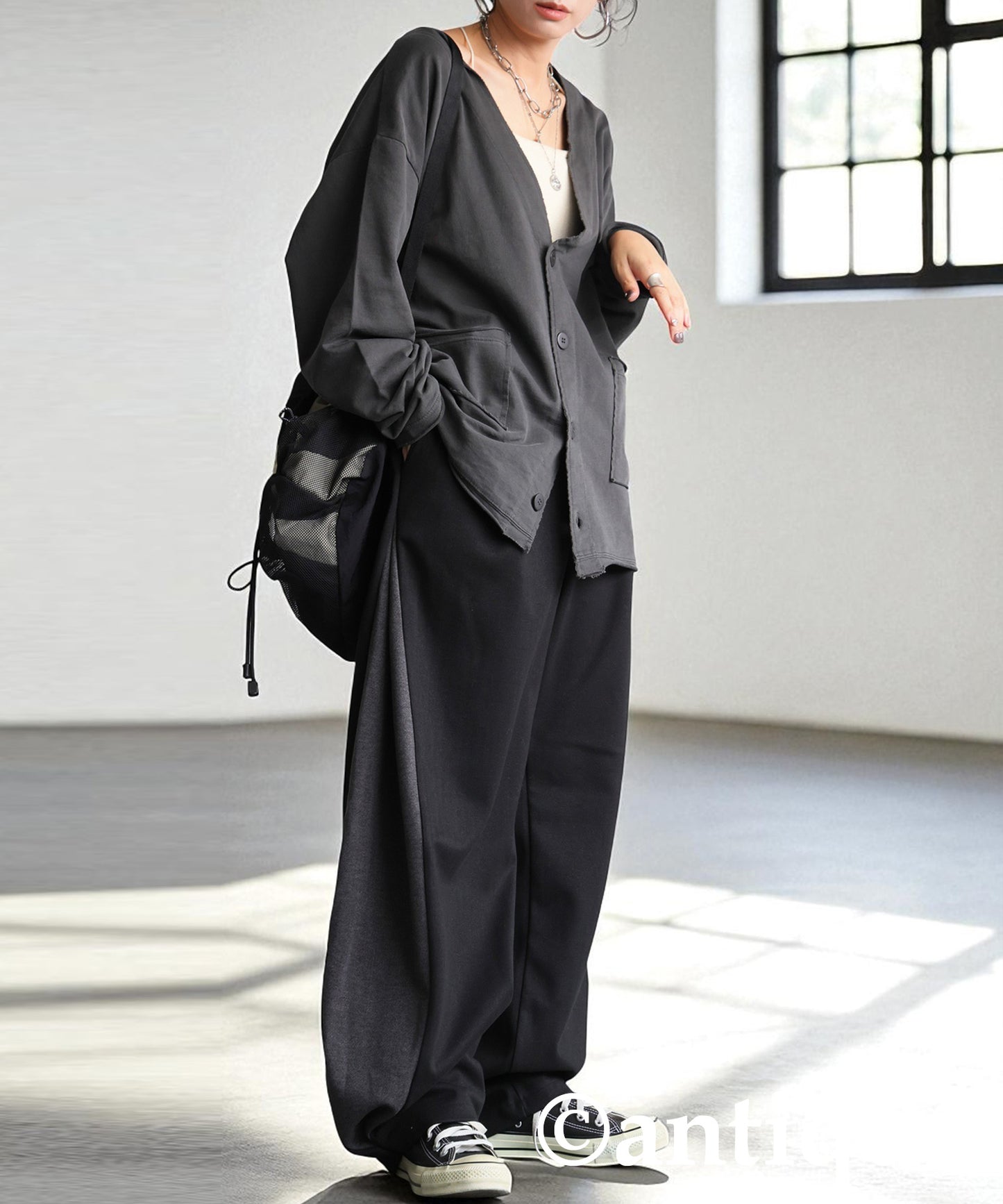 Tucked Wide Pants Ladies