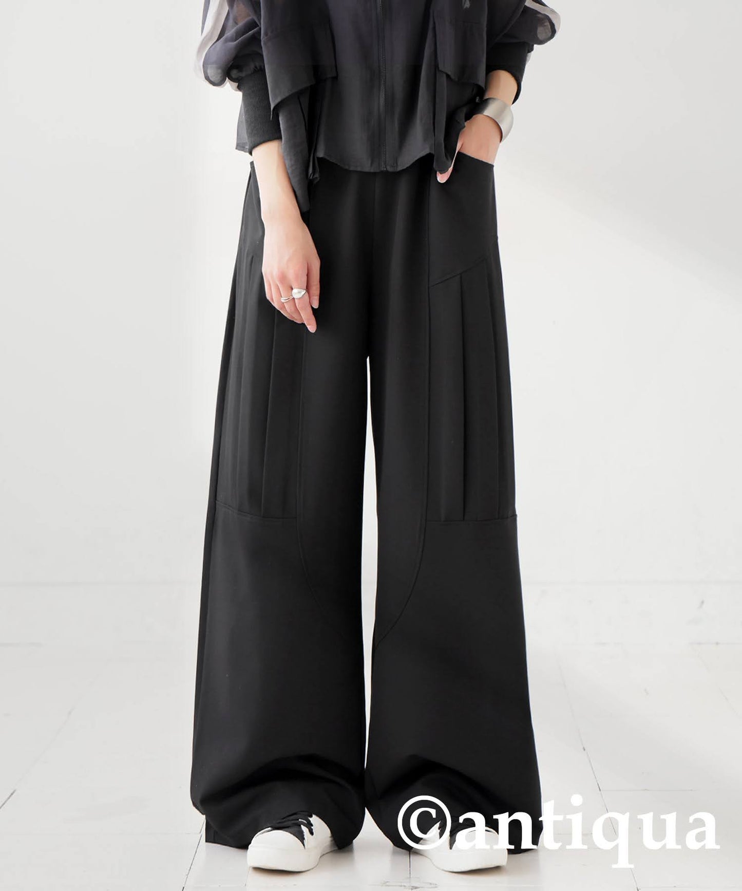 Ladies Side Pleated Pants