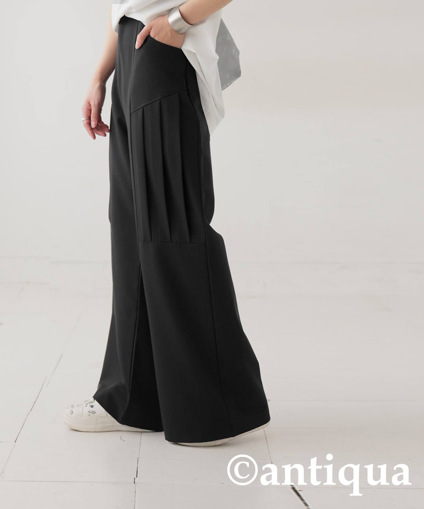 Ladies Side Pleated Pants
