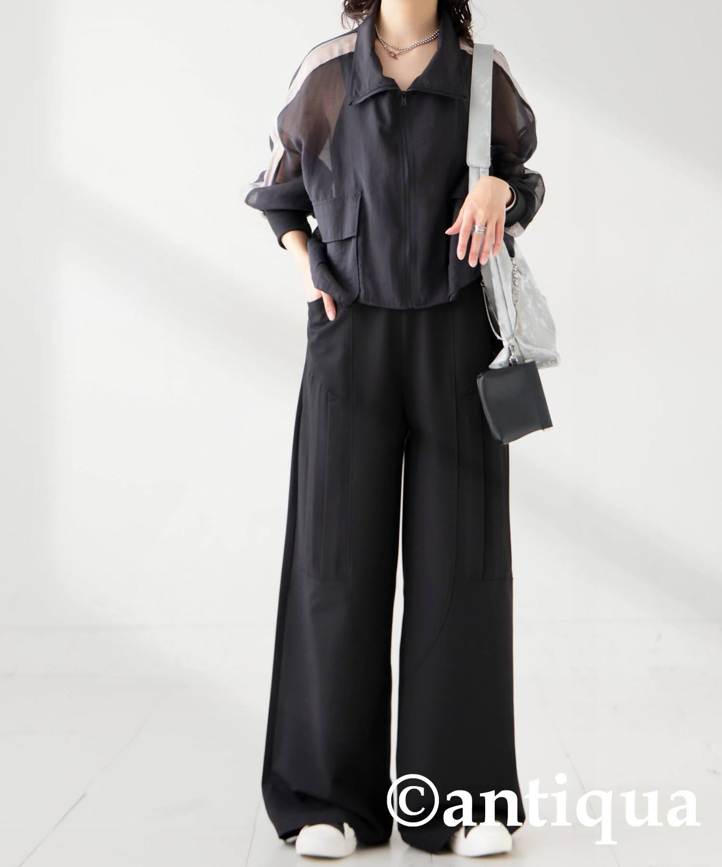 Ladies Side Pleated Pants