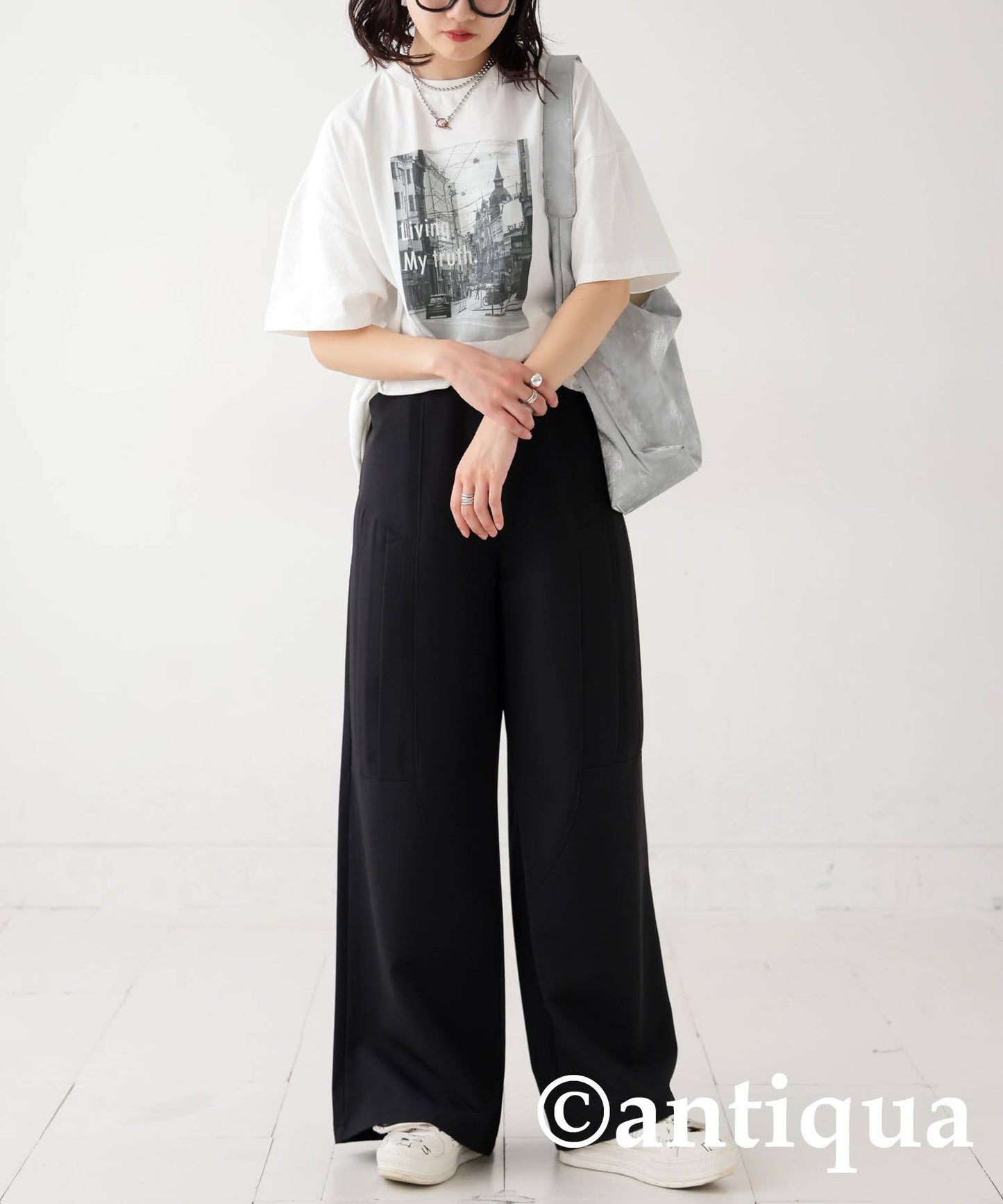 Ladies Side Pleated Pants