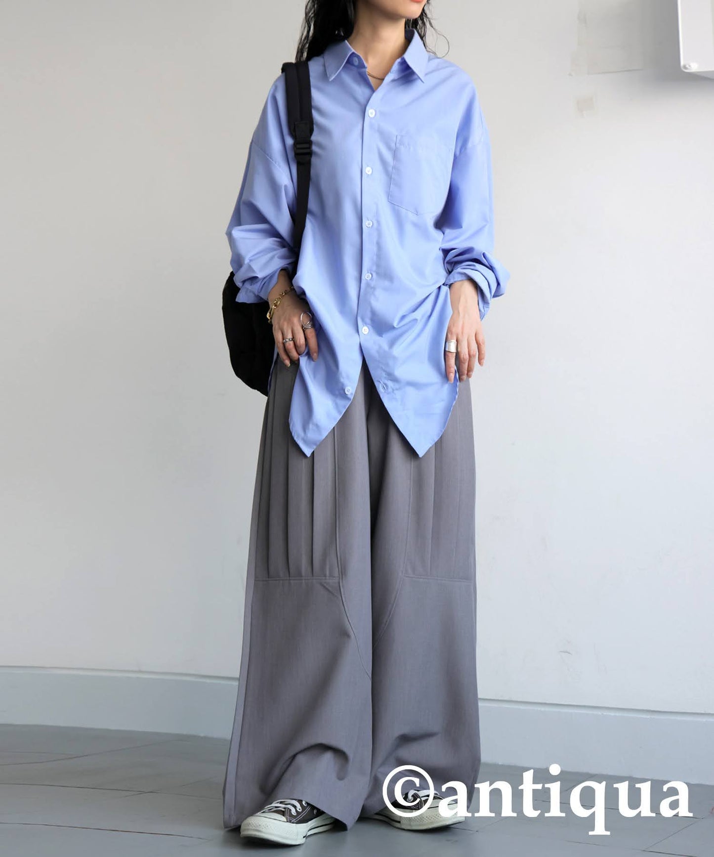 Ladies Side Pleated Pants