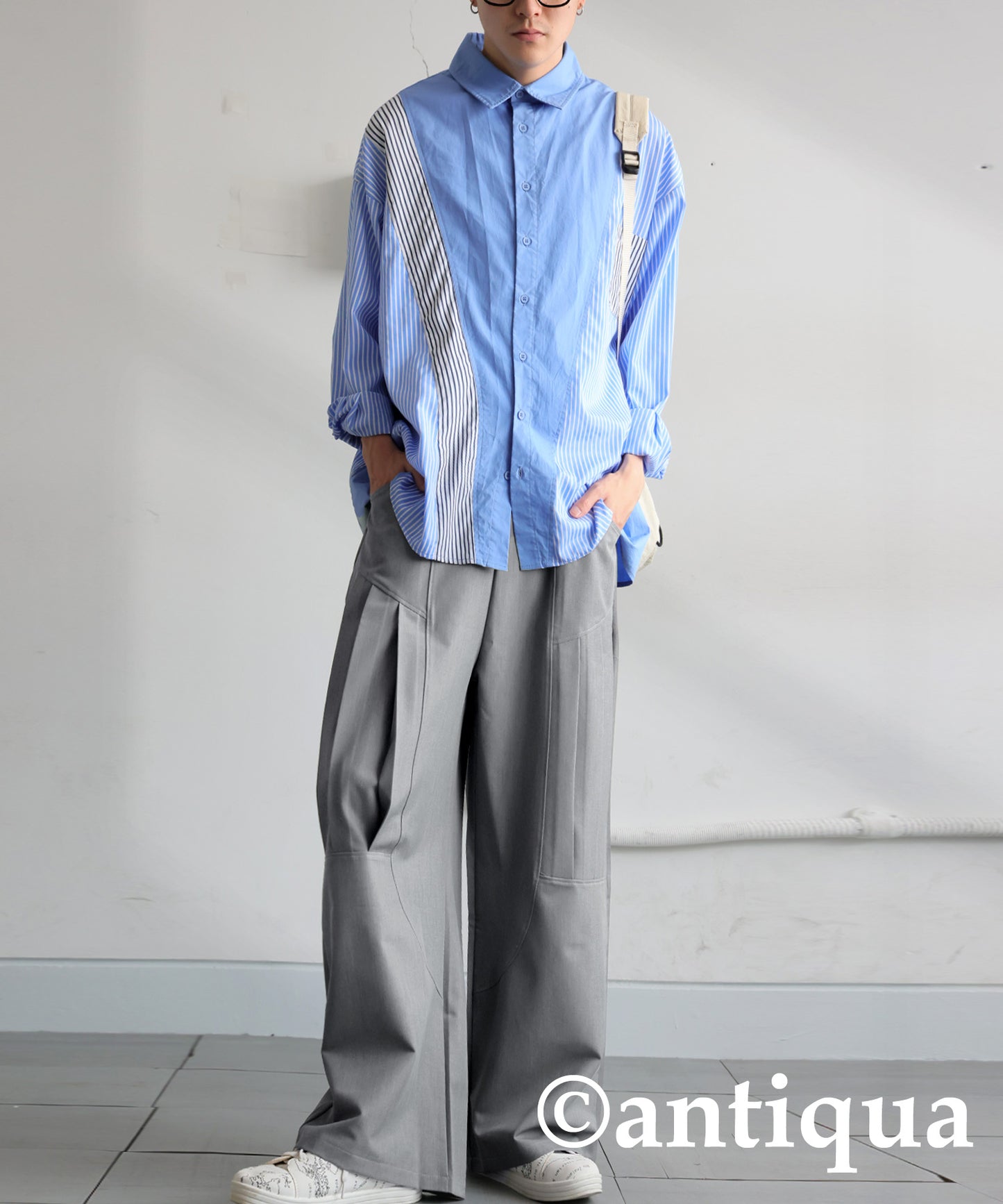 Men's Side Pleated Pants