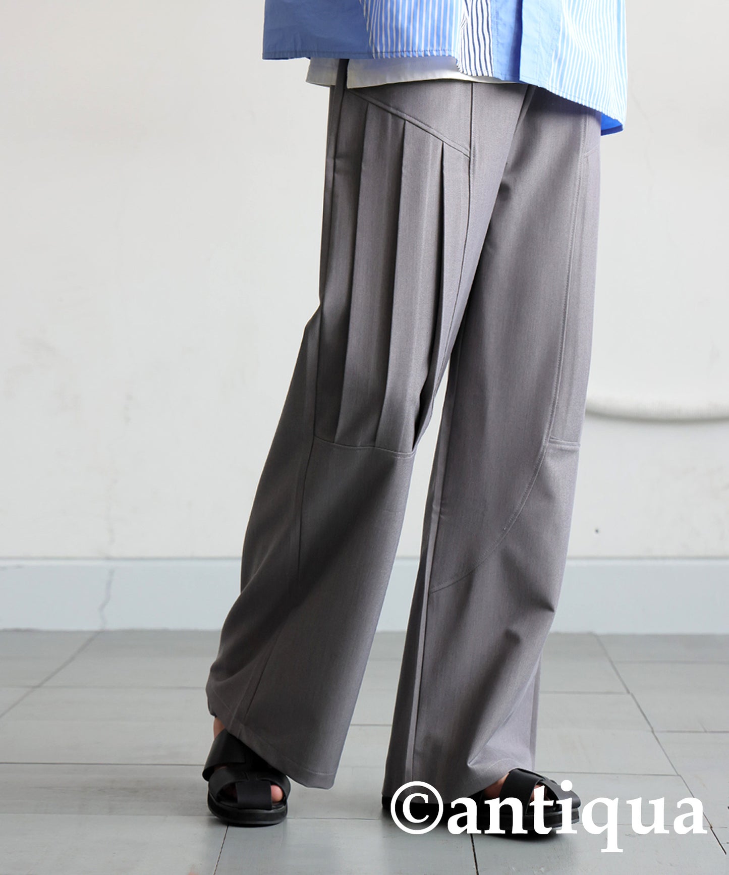 Men's Side Pleated Pants