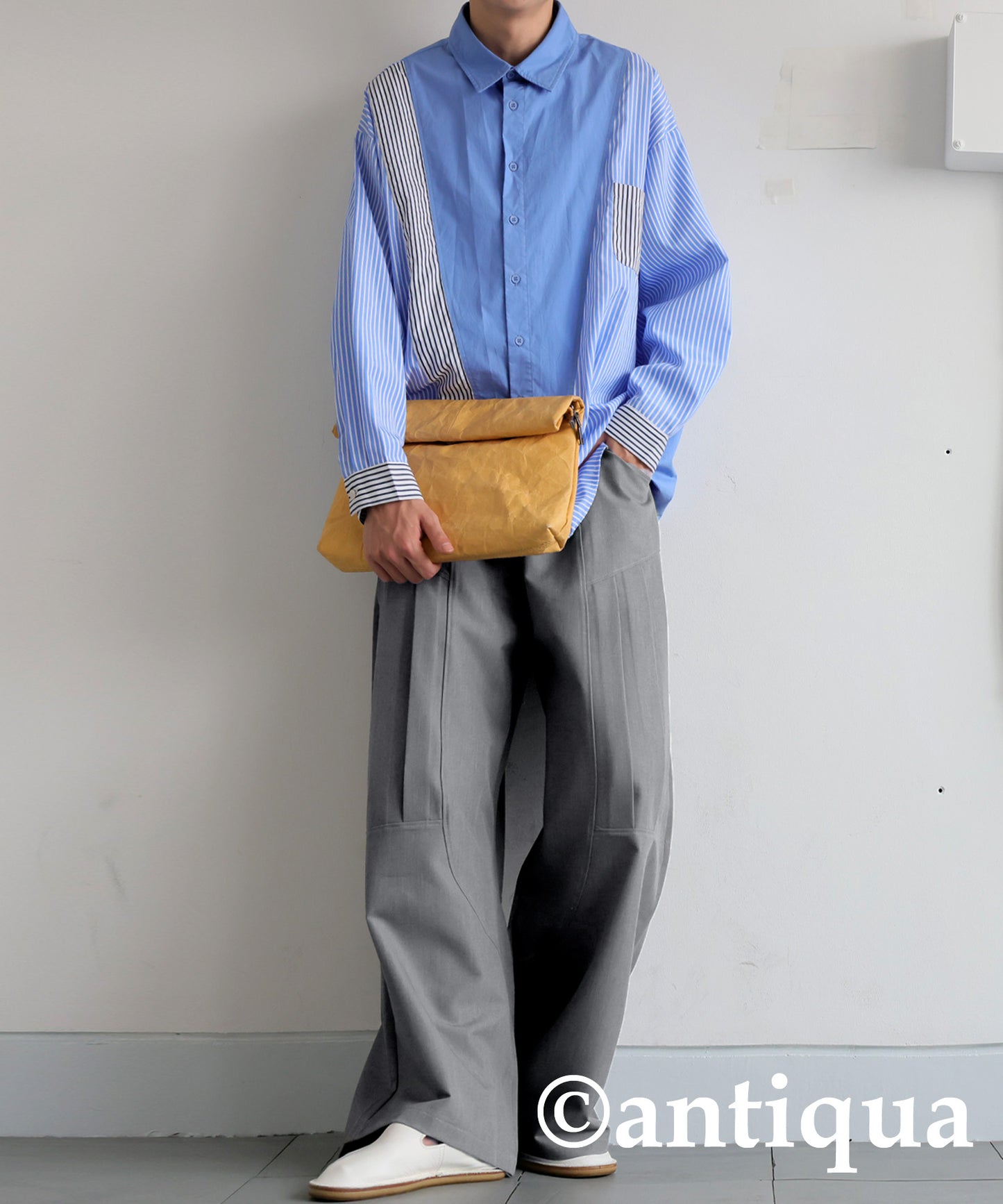 Men's Side Pleated Pants