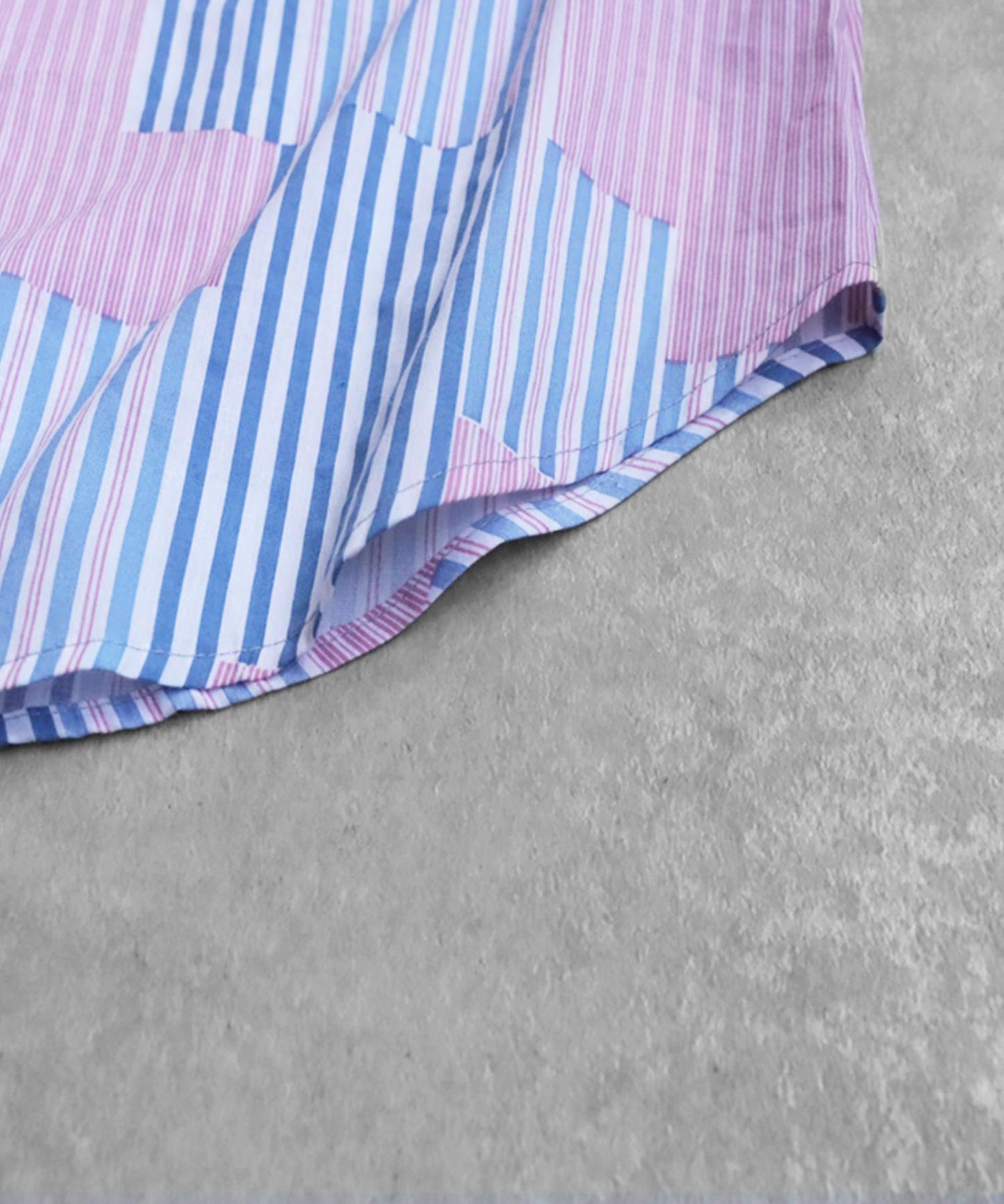 Ladies Striped Patchwork Shirt