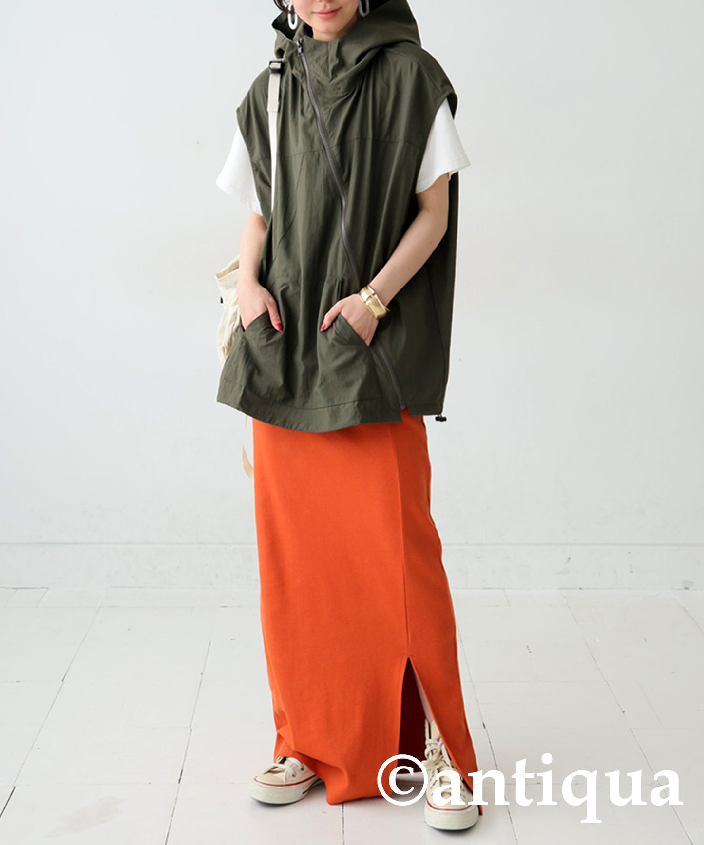 Ladies Asymmetric Zip Vest