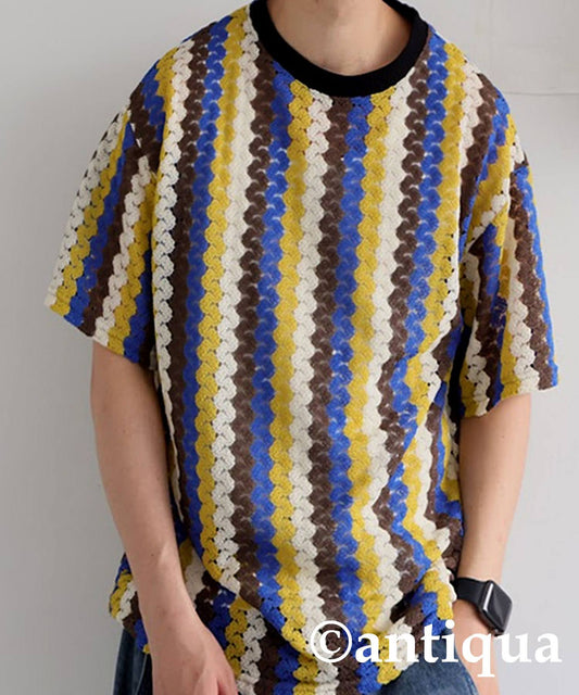 Men's Lace Knit T-Shirt