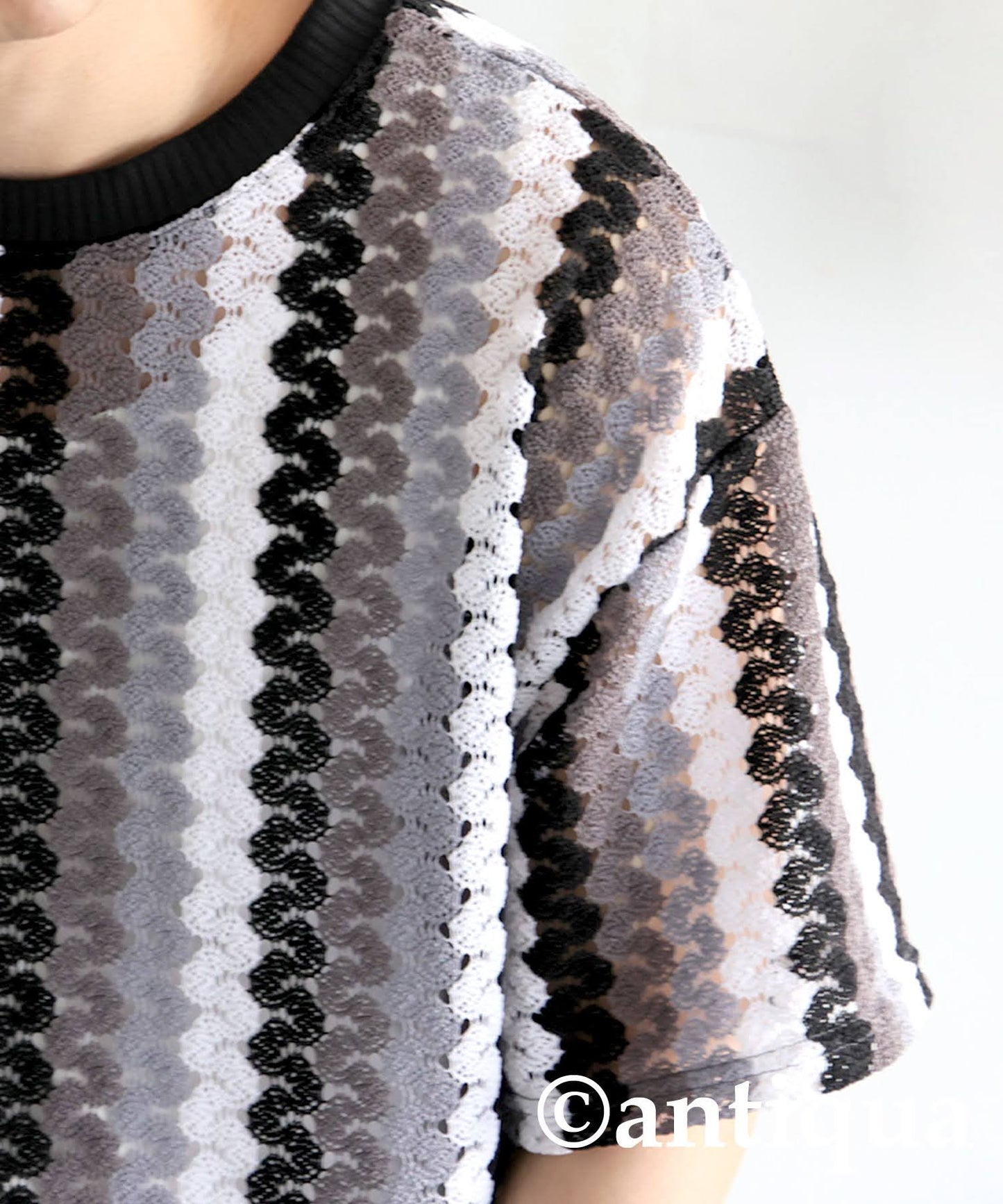 Men's Lace Knit T-Shirt