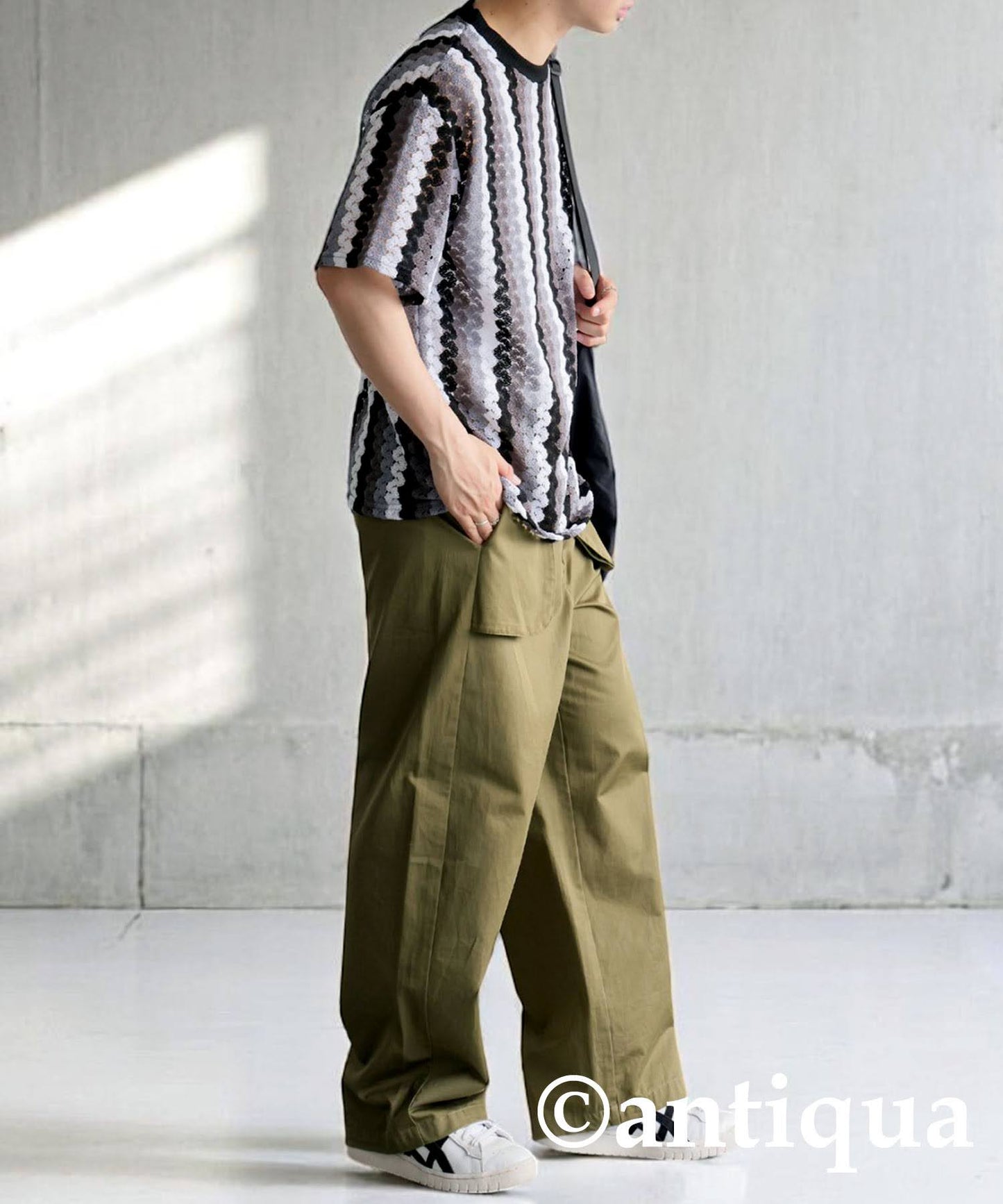 Men's Lace Knit T-Shirt