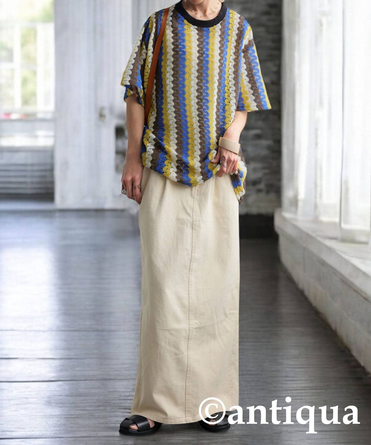 Ladies Lace Knit T-Shirt