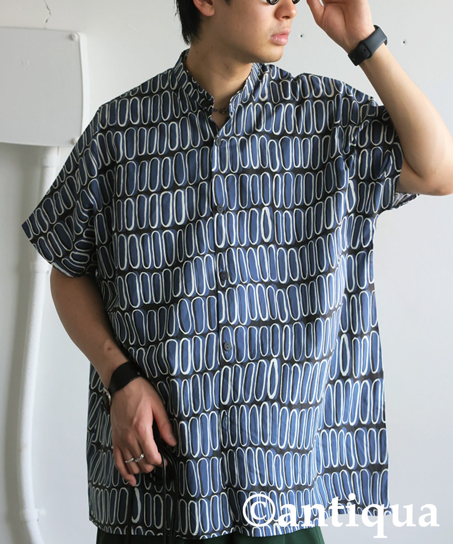 Men's Retro Print Shirt