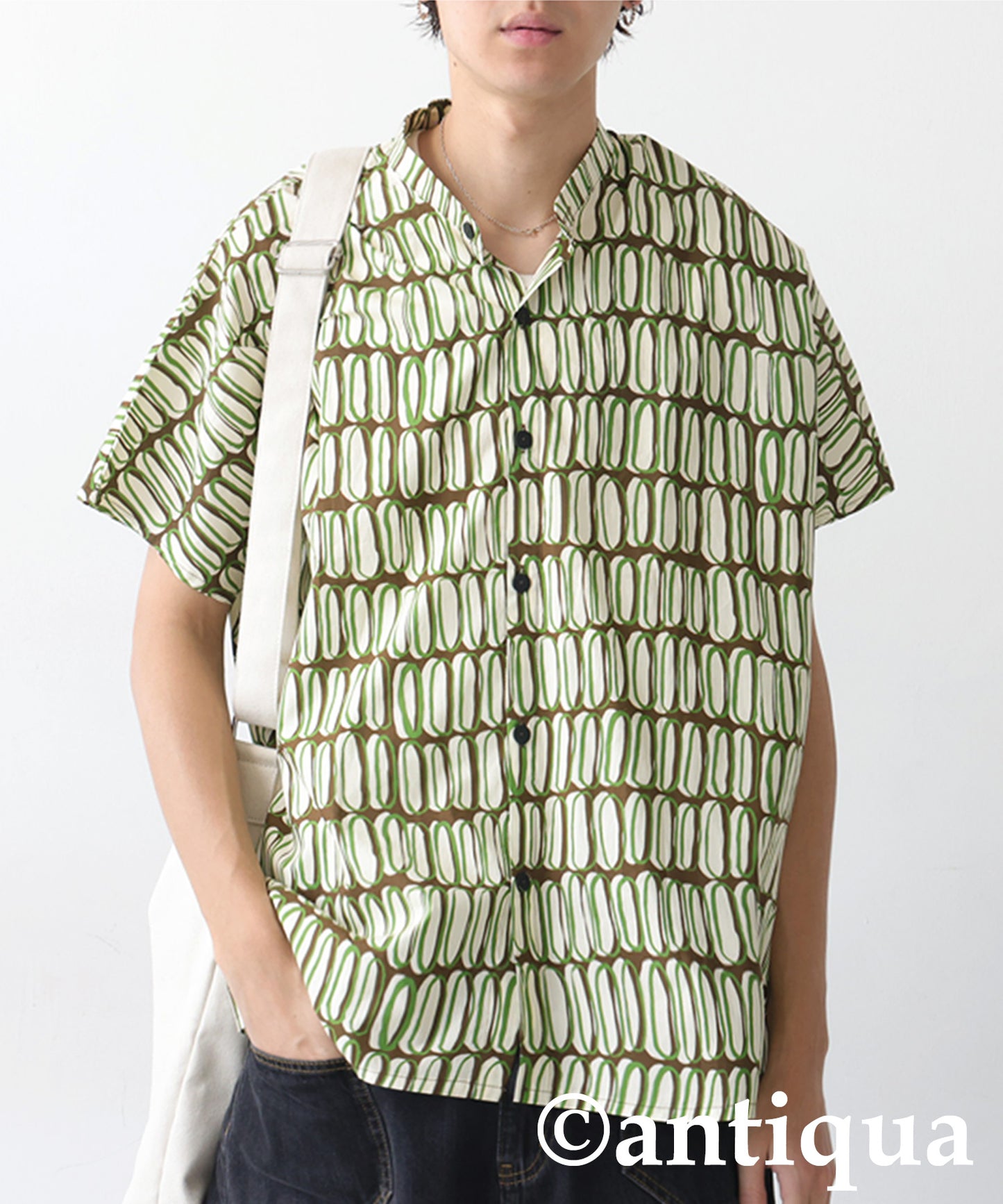 Men's Retro Print Shirt