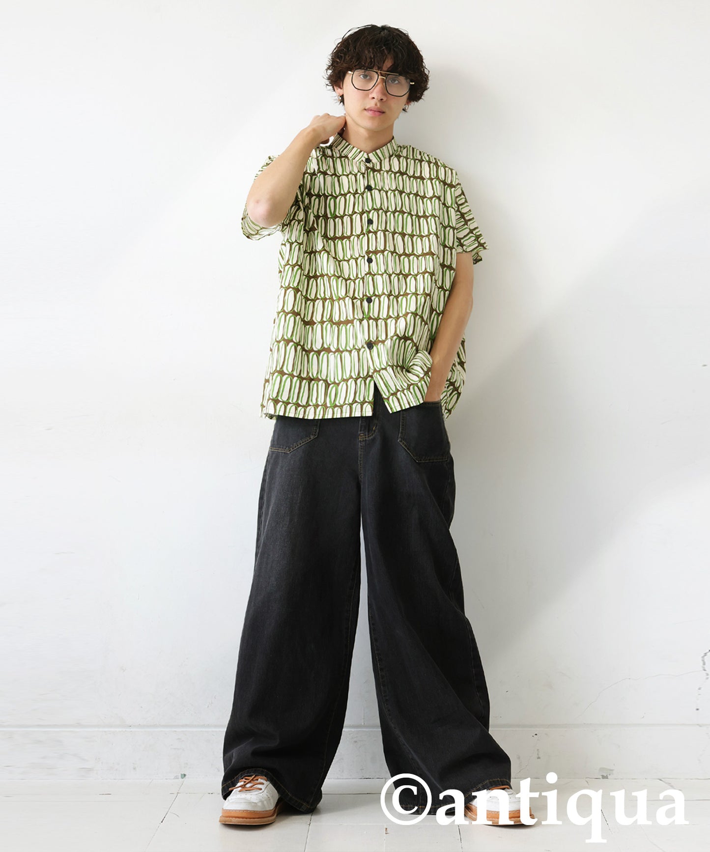 Men's Retro Print Shirt