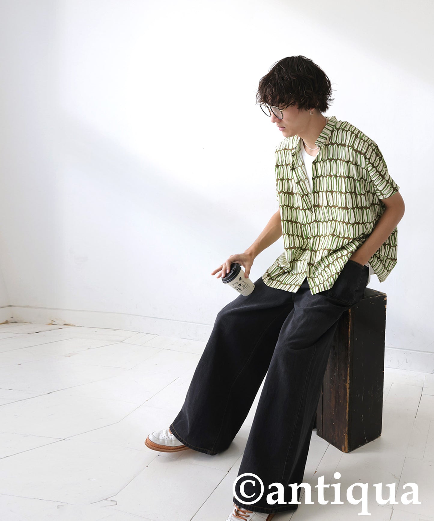 Men's Retro Print Shirt