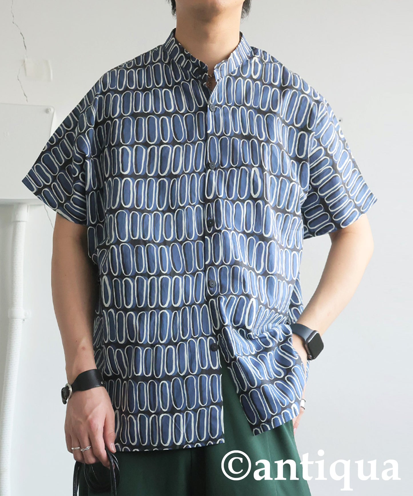 Men's Retro Print Shirt