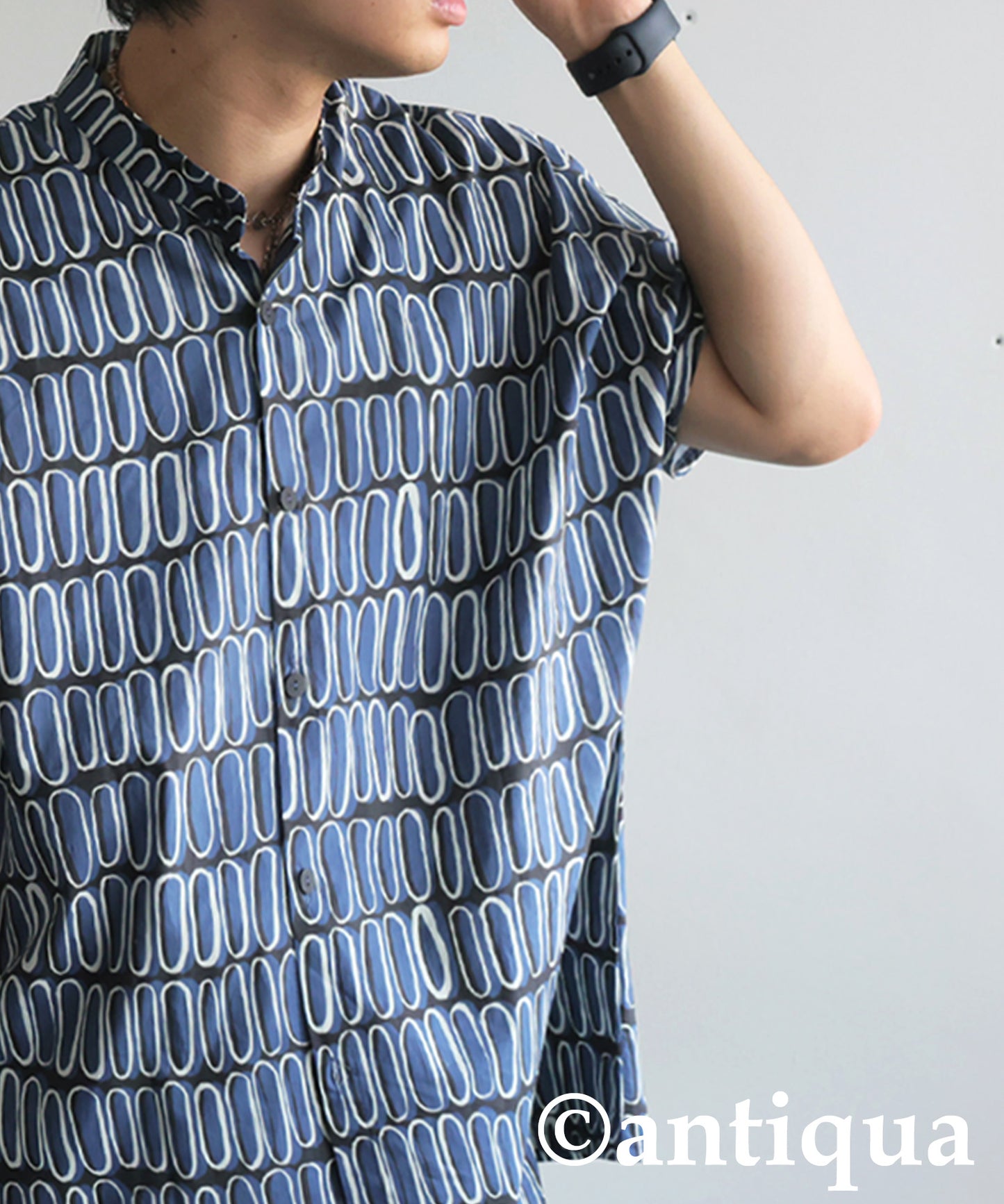 Men's Retro Print Shirt