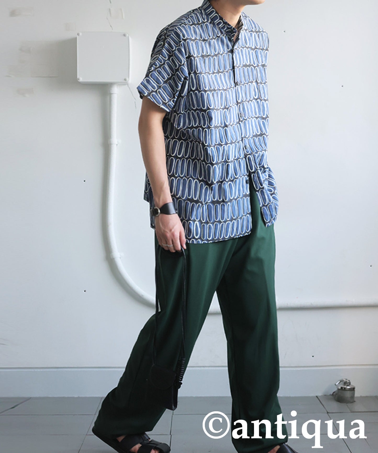 Men's Retro Print Shirt