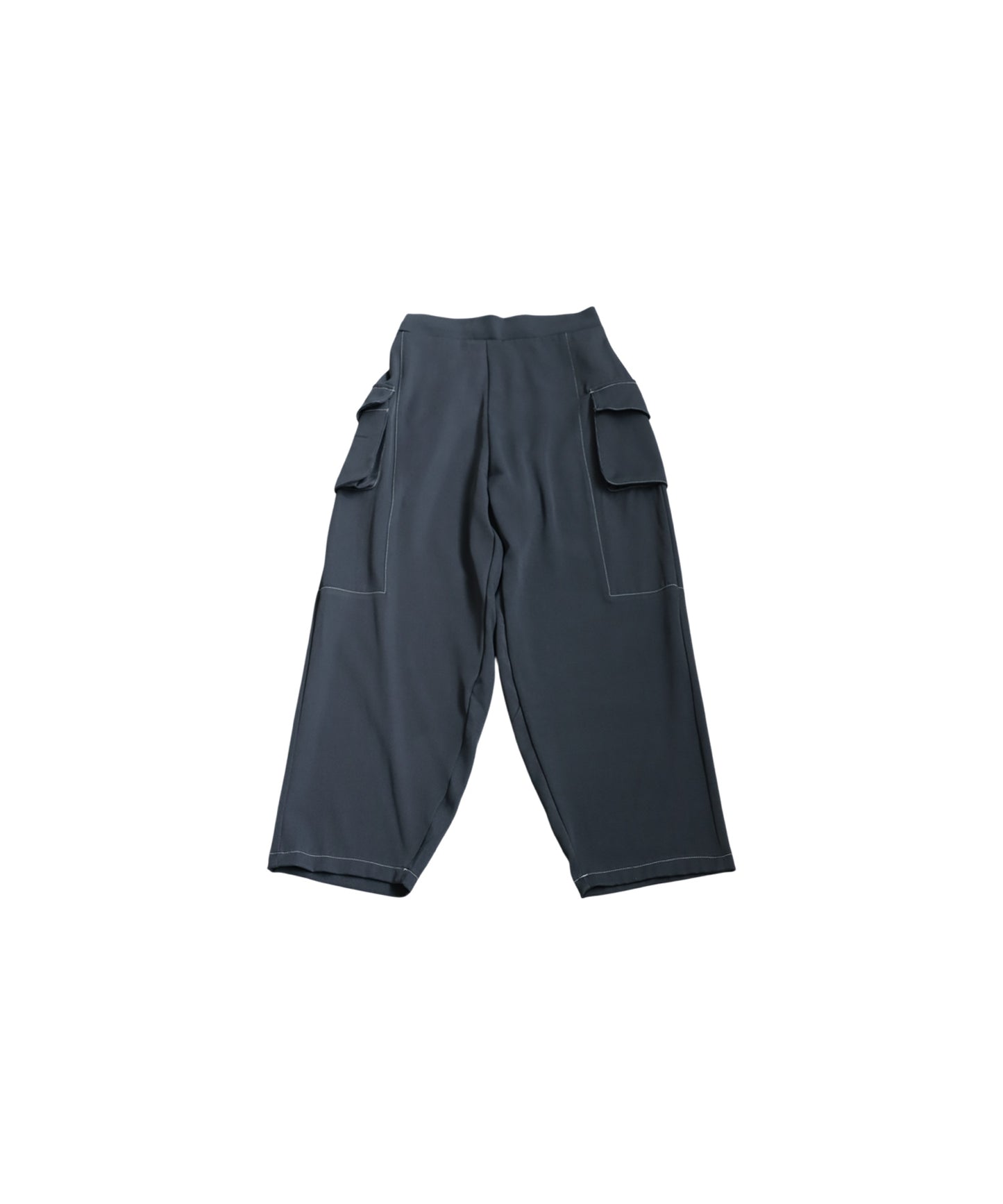 Ladies White Stitch Cargo Pants