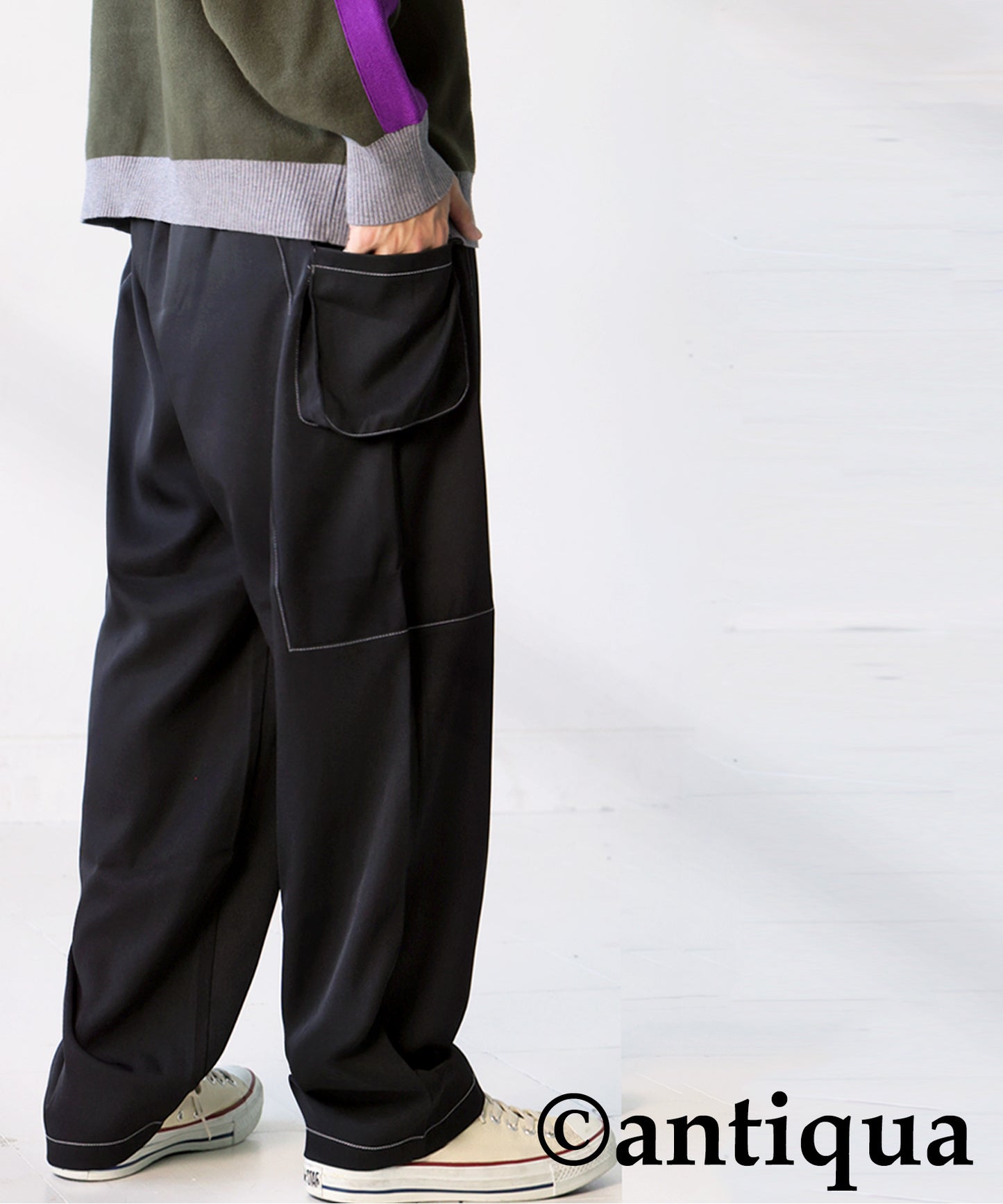 White Stitch Cargo Pants Men's