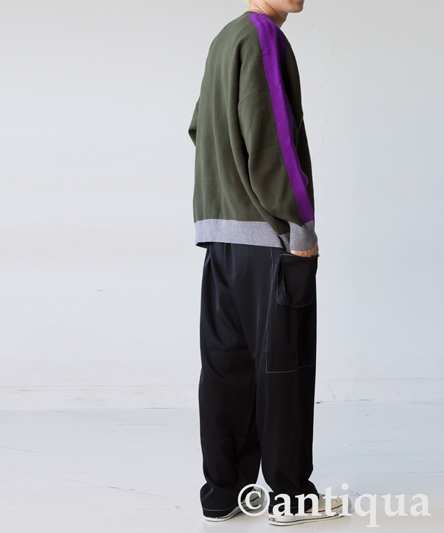 White Stitch Cargo Pants Men's