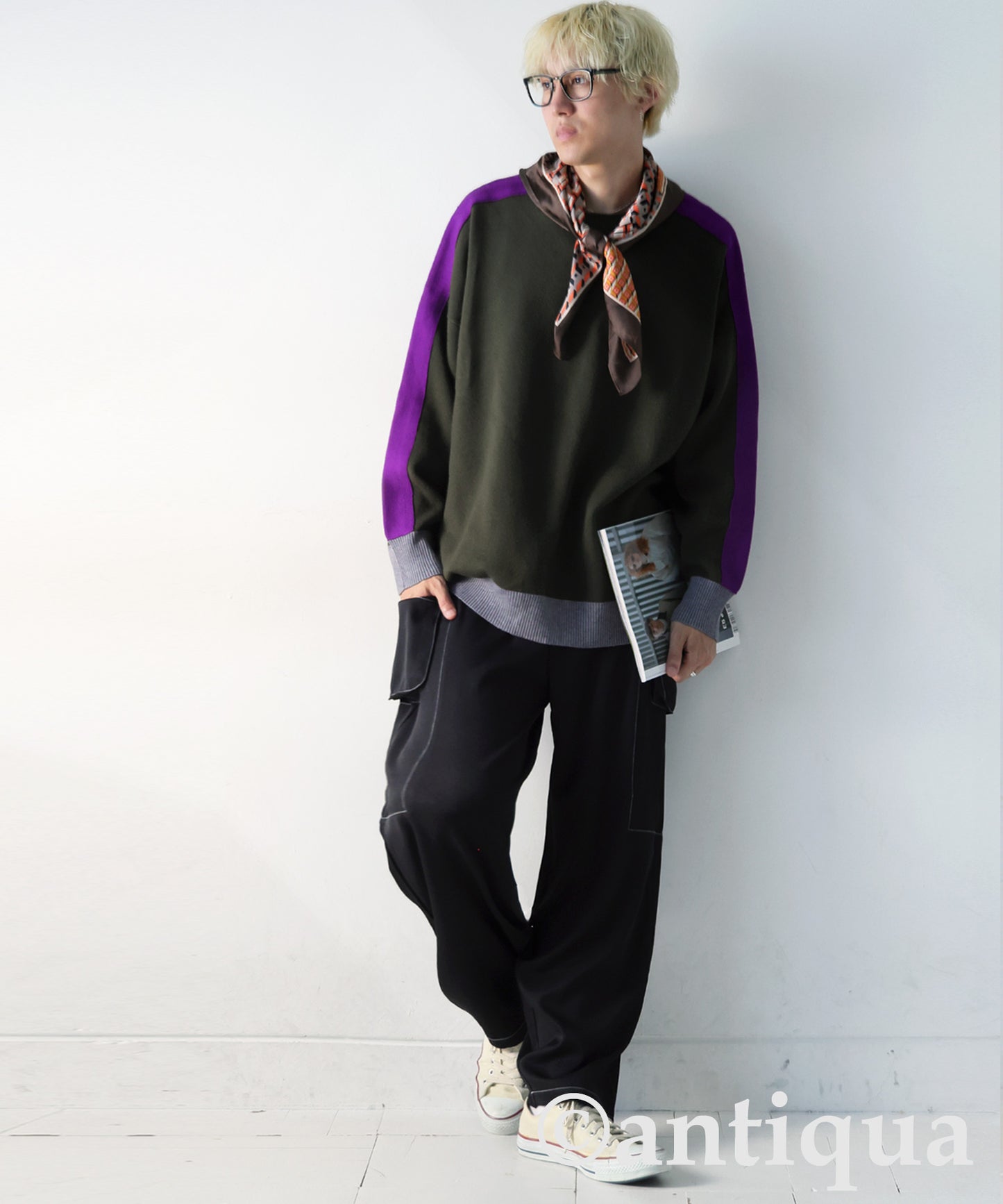 White Stitch Cargo Pants Men's