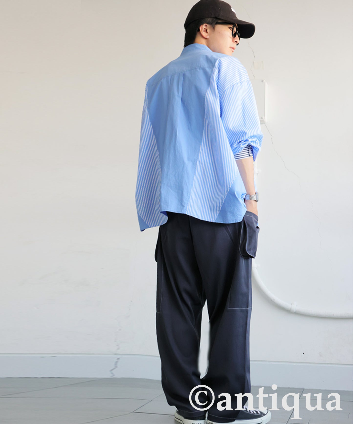 White Stitch Cargo Pants Men's