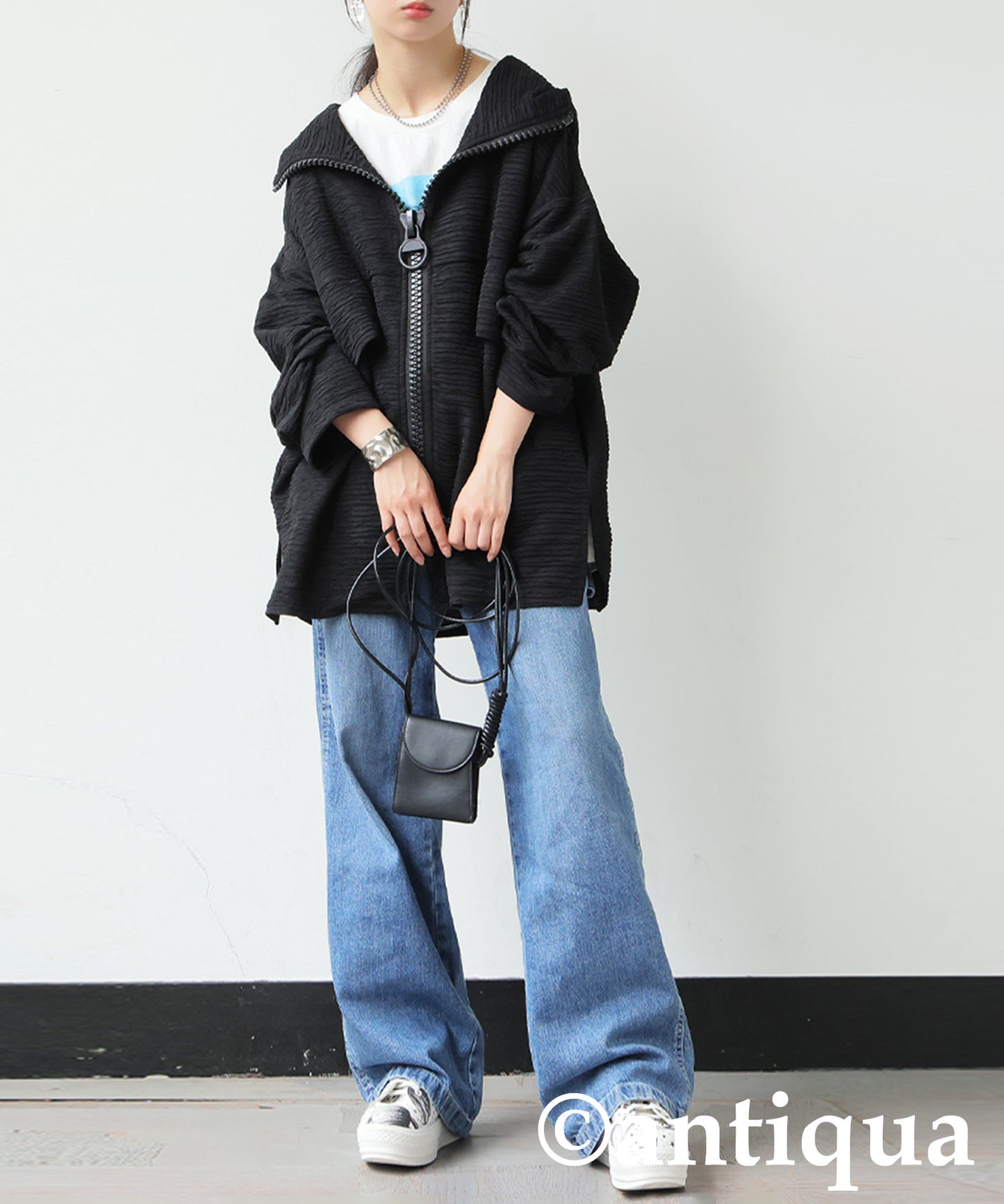 Big Zipper Hoodie Ladies