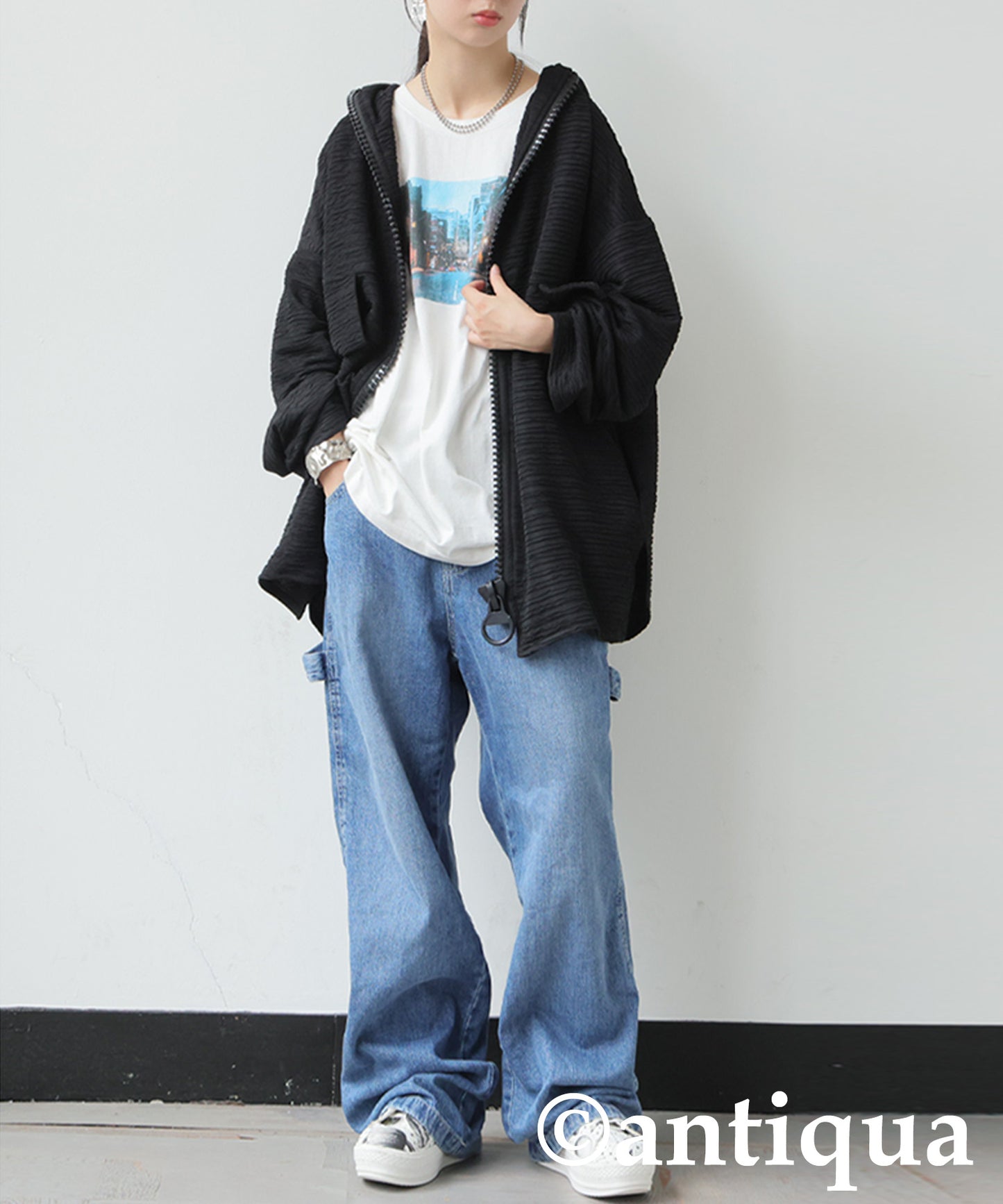 Big Zipper Hoodie Ladies