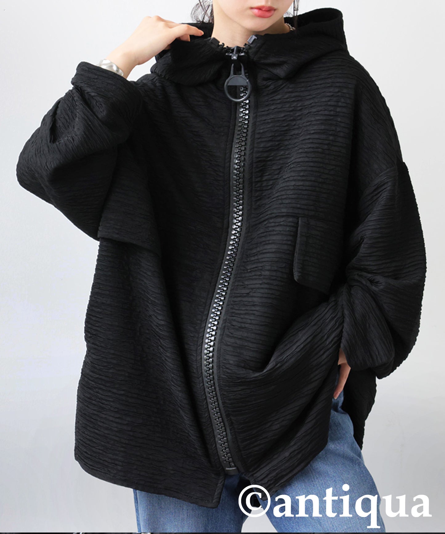 Big Zipper Hoodie Ladies