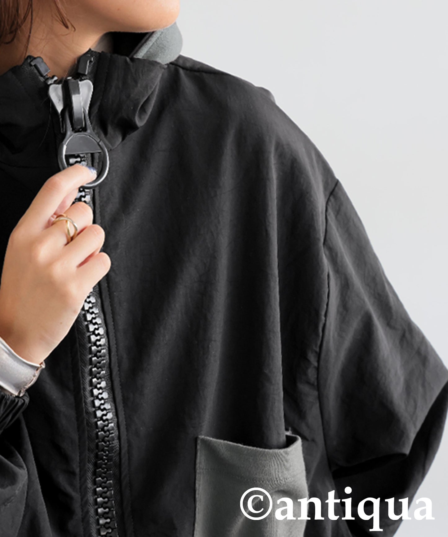 2Way Big Zipper Jacket Ladies