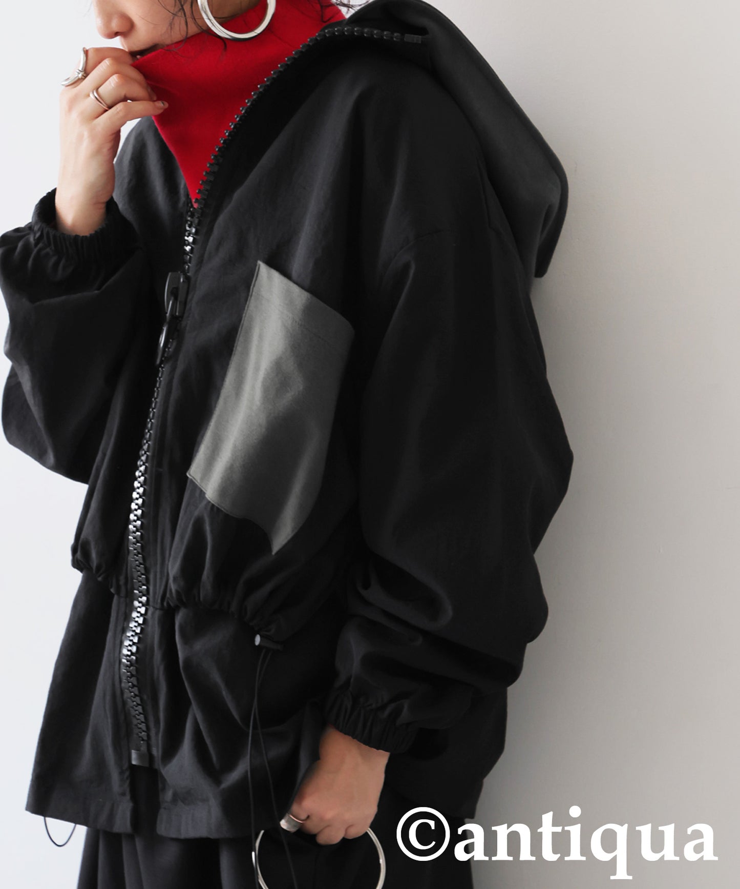 2Way Big Zipper Jacket Ladies