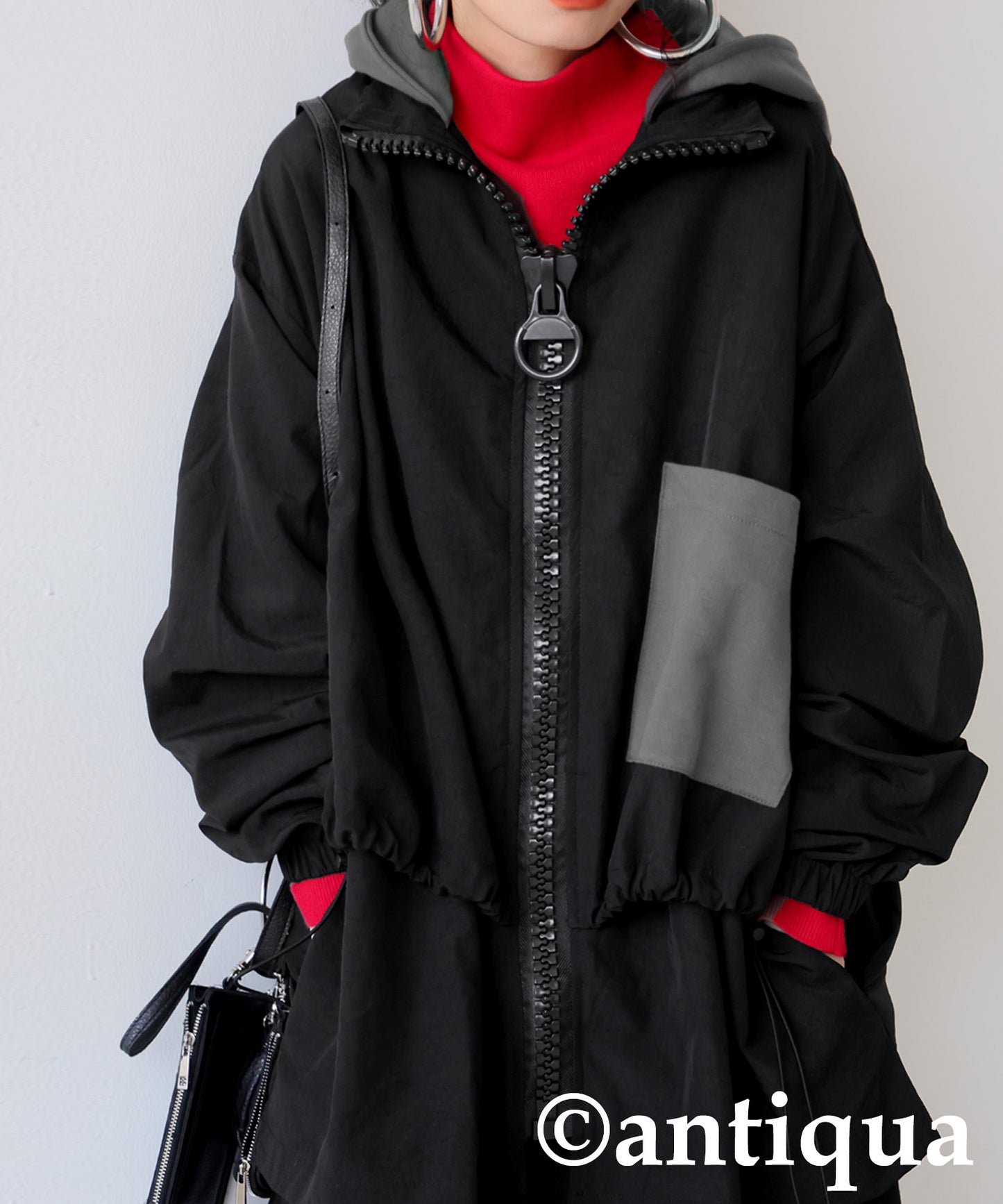 2Way Big Zipper Jacket Ladies