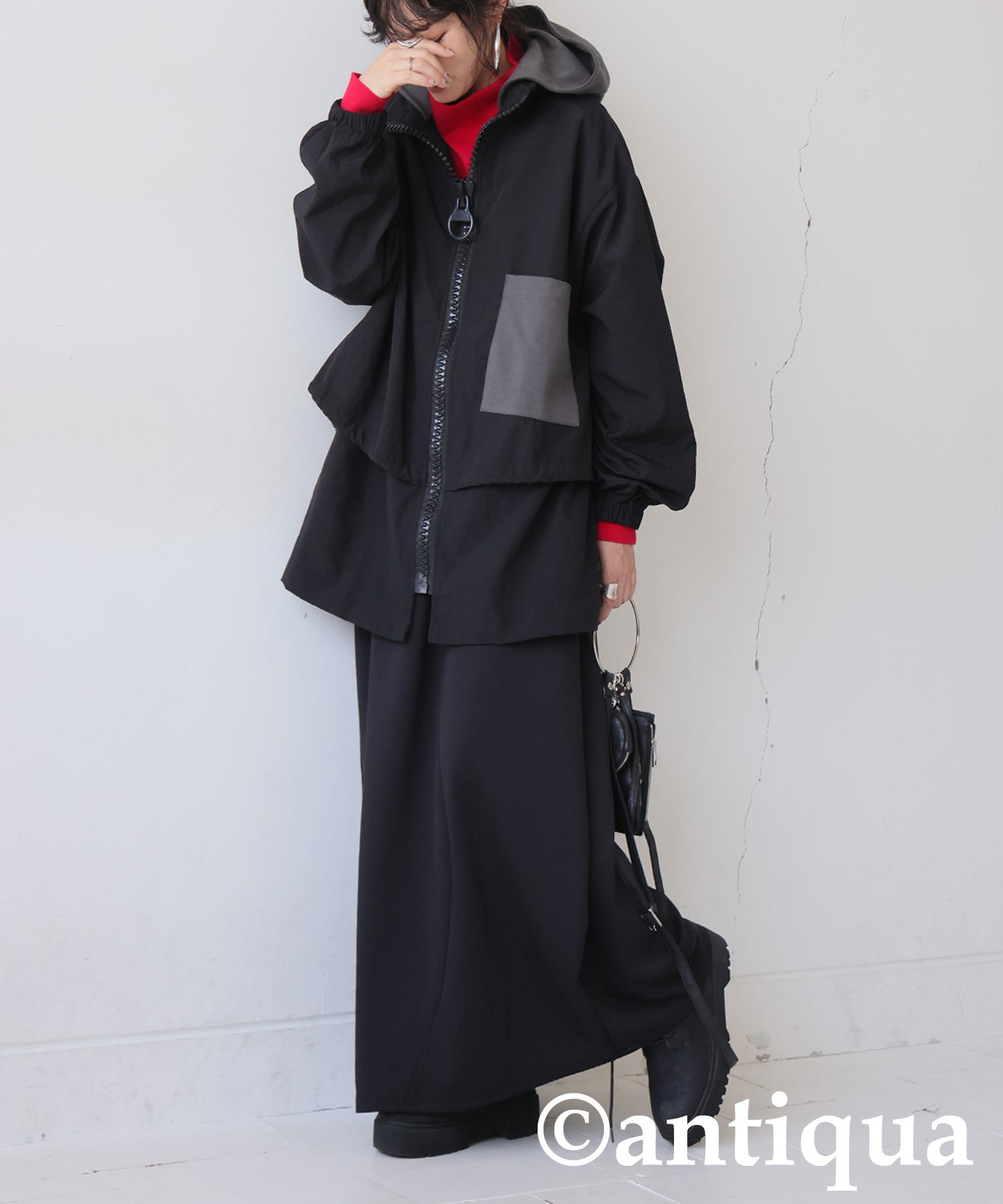 2Way Big Zipper Jacket Ladies