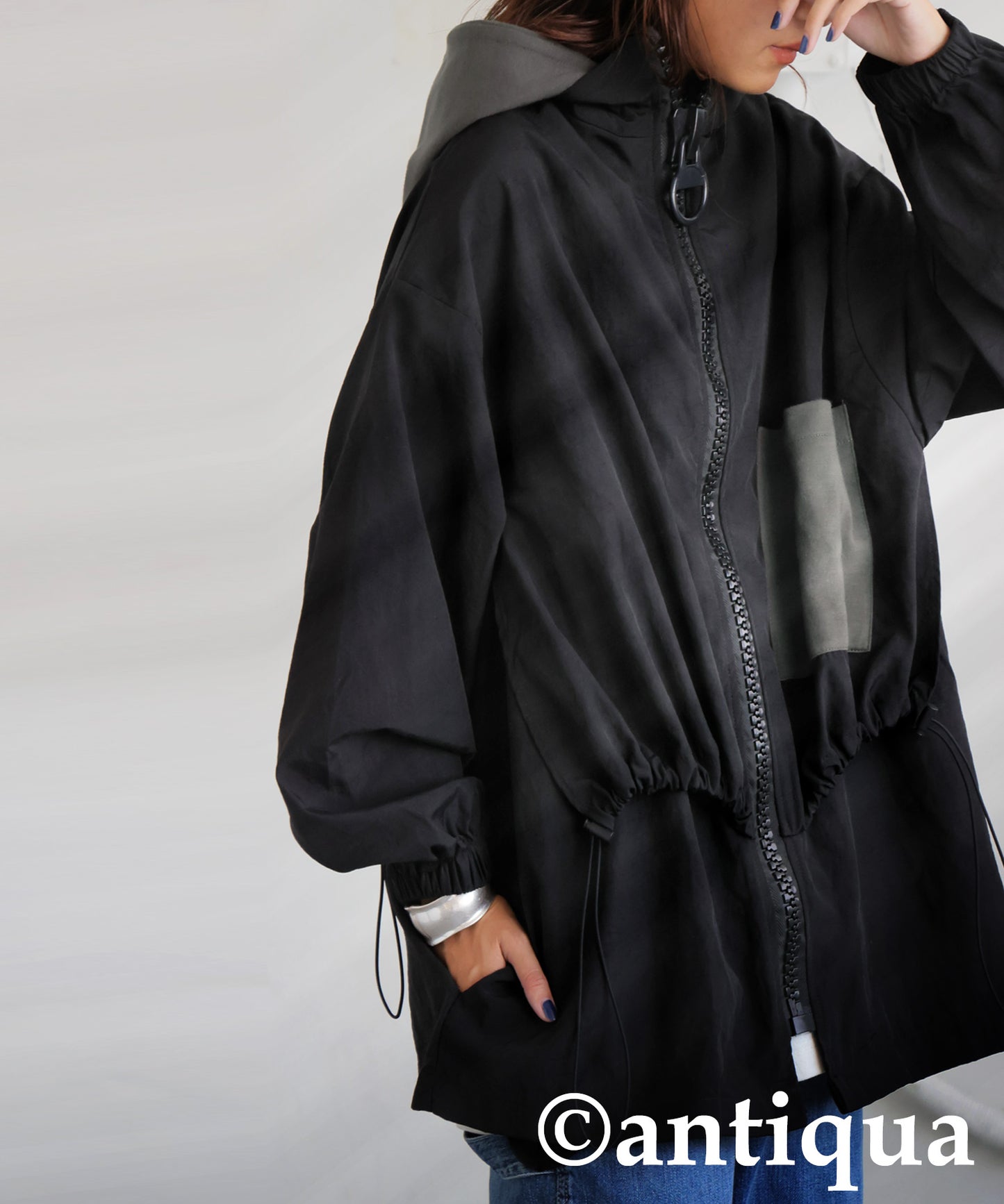 2Way Big Zipper Jacket Ladies