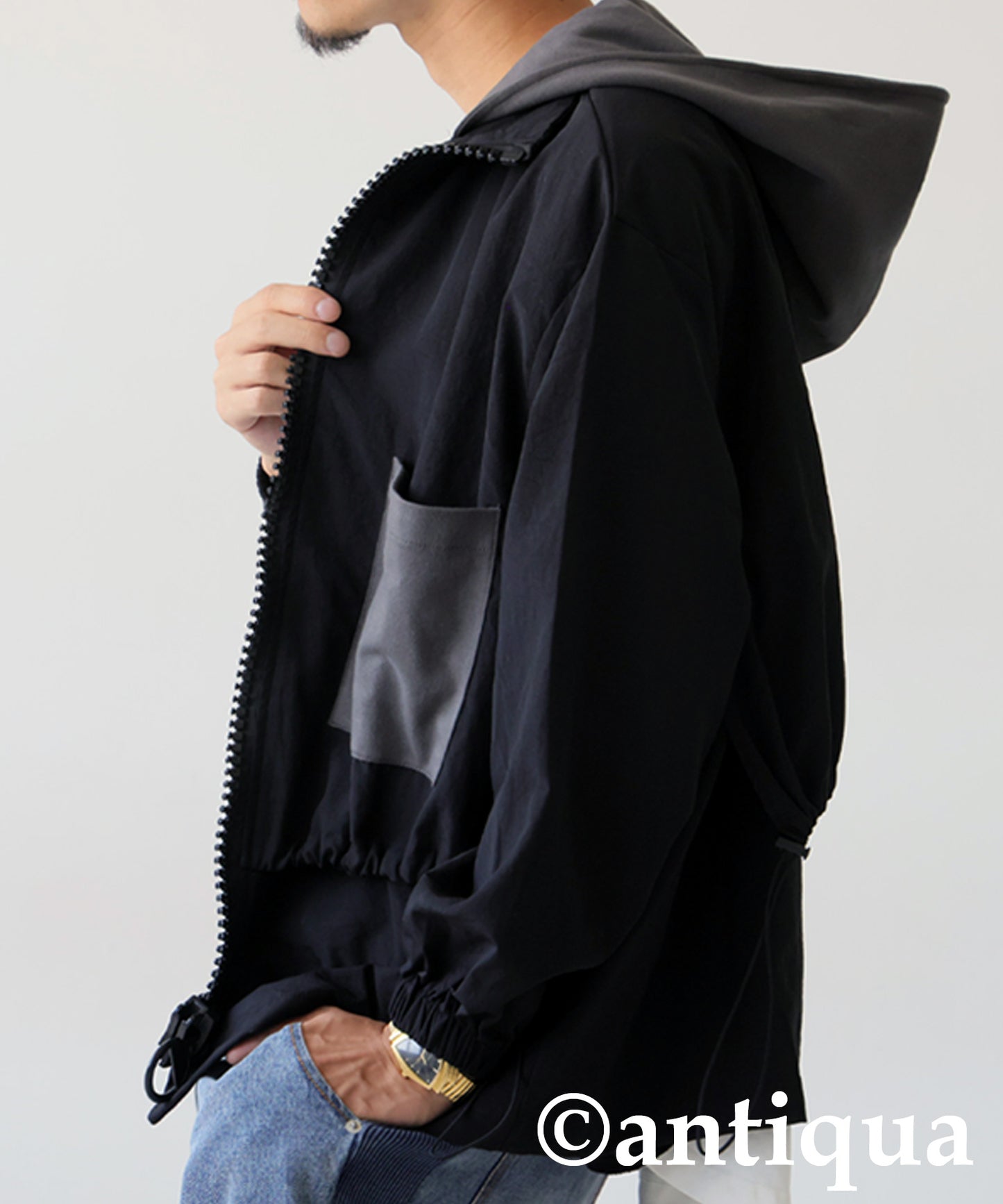 2Way Big Zipper Jacket Men's