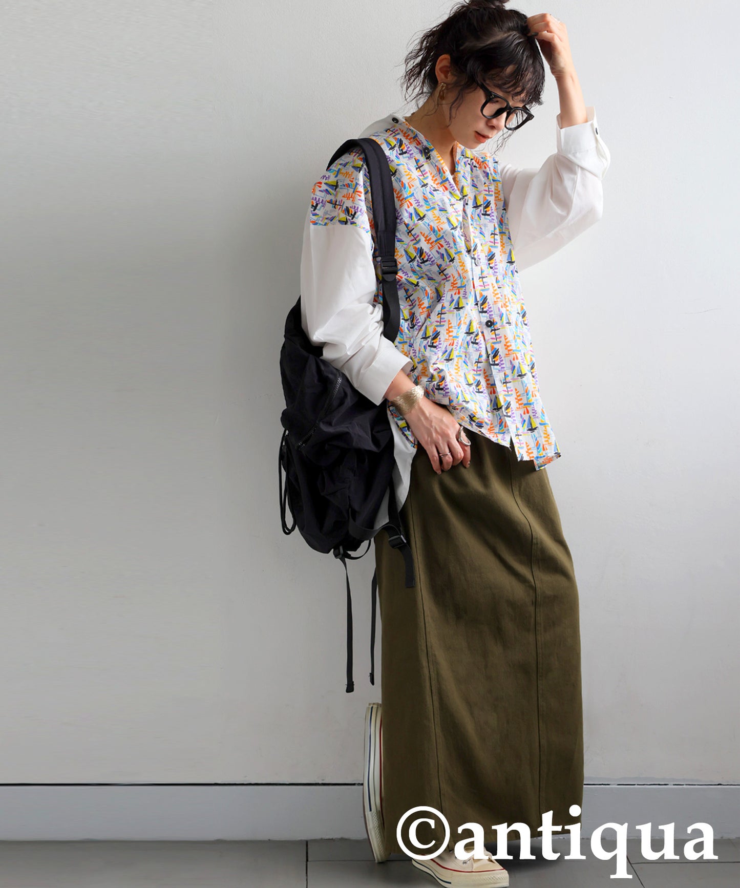 Ladies Yacht Print Shirt