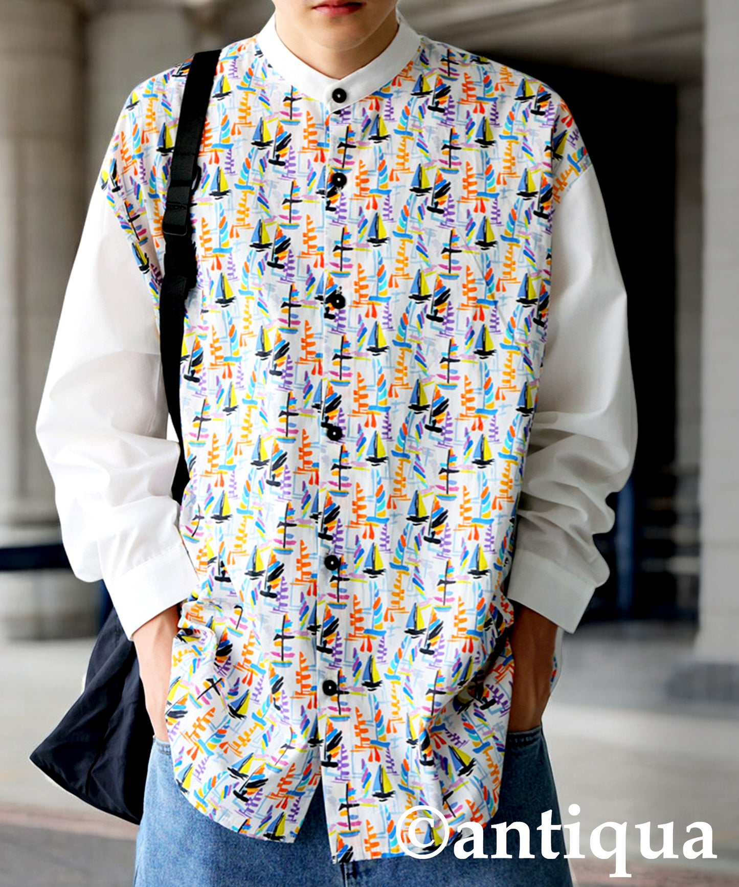 Men's Yacht Print Shirt