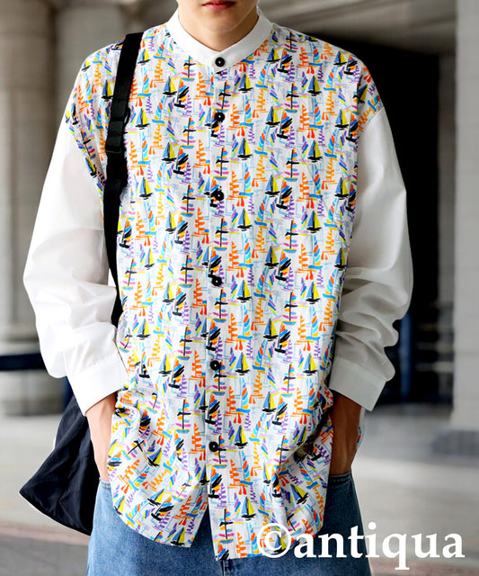 Men's Yacht Print Shirt