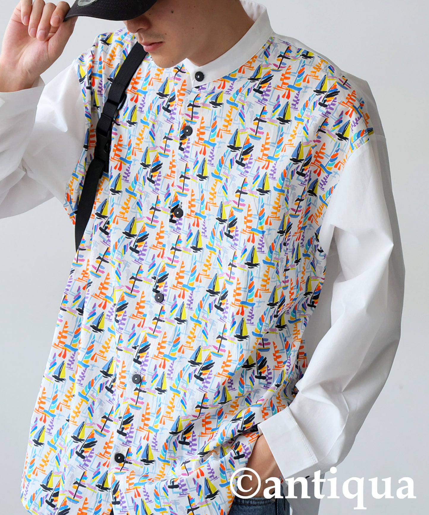 Men's Yacht Print Shirt