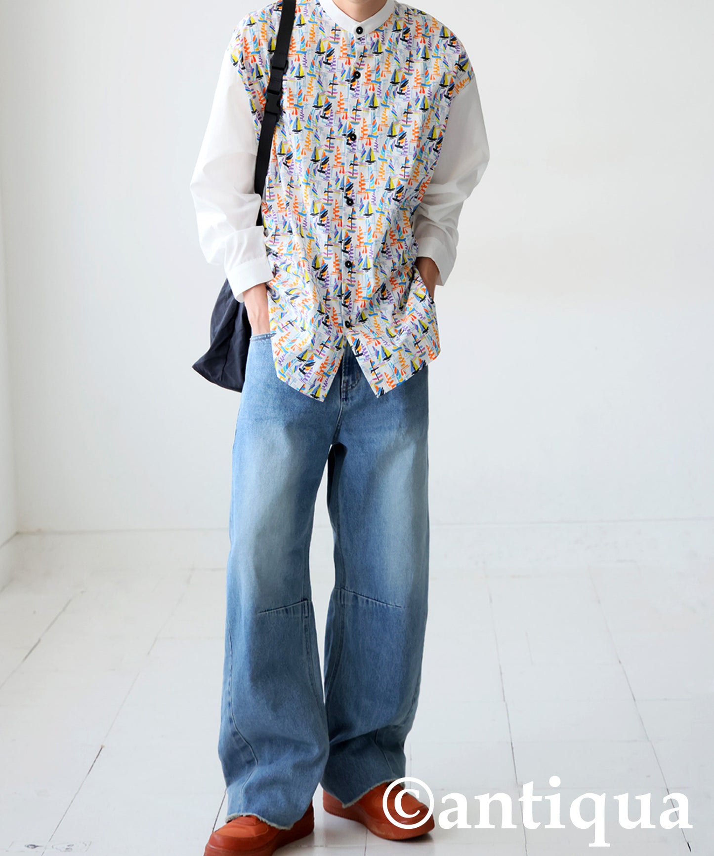 Men's Yacht Print Shirt