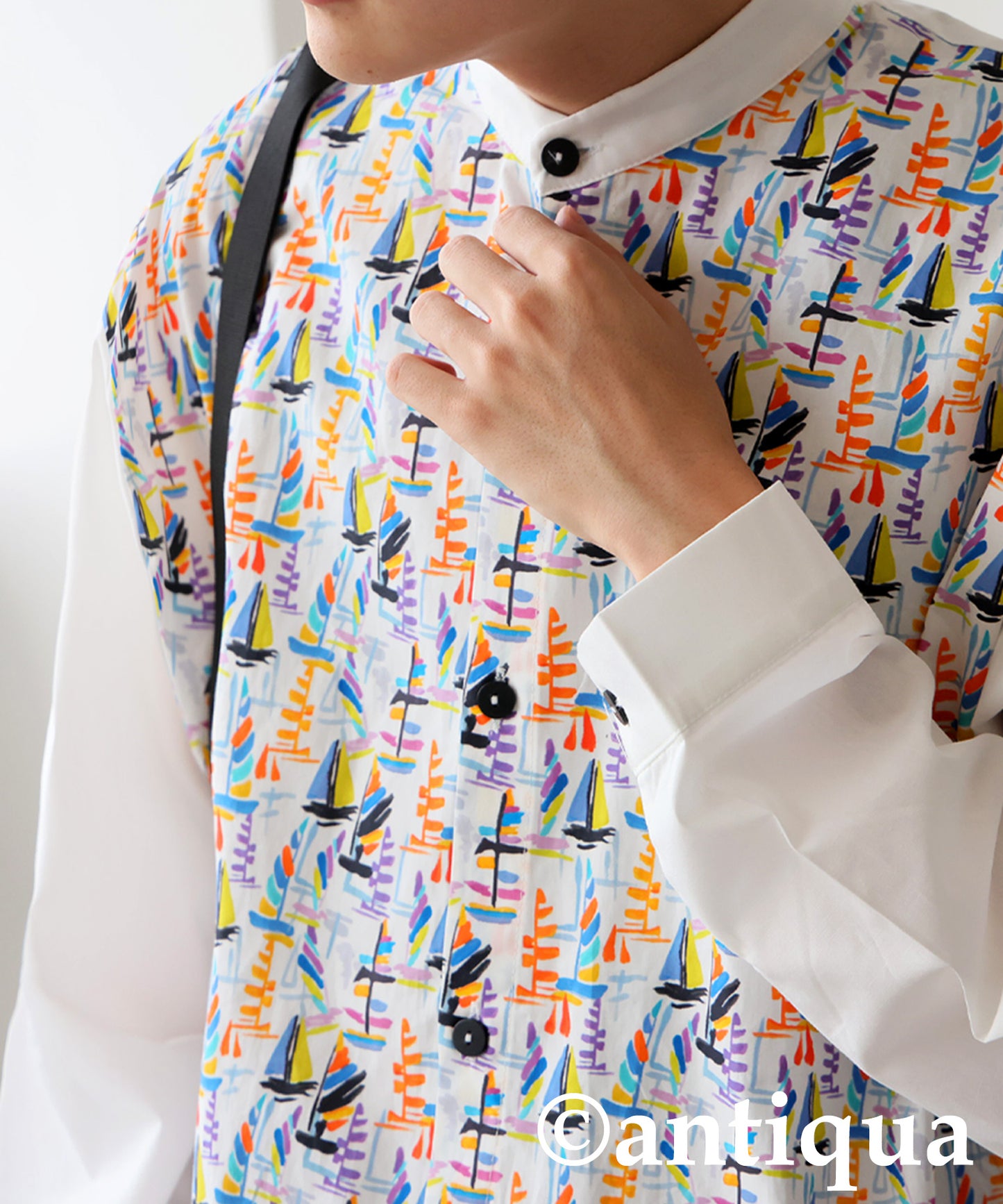 Men's Yacht Print Shirt