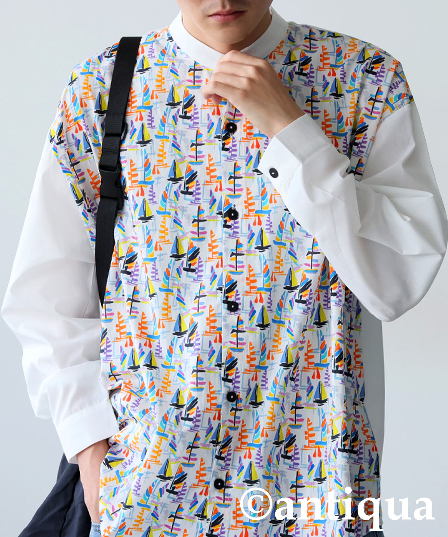 Men's Yacht Print Shirt