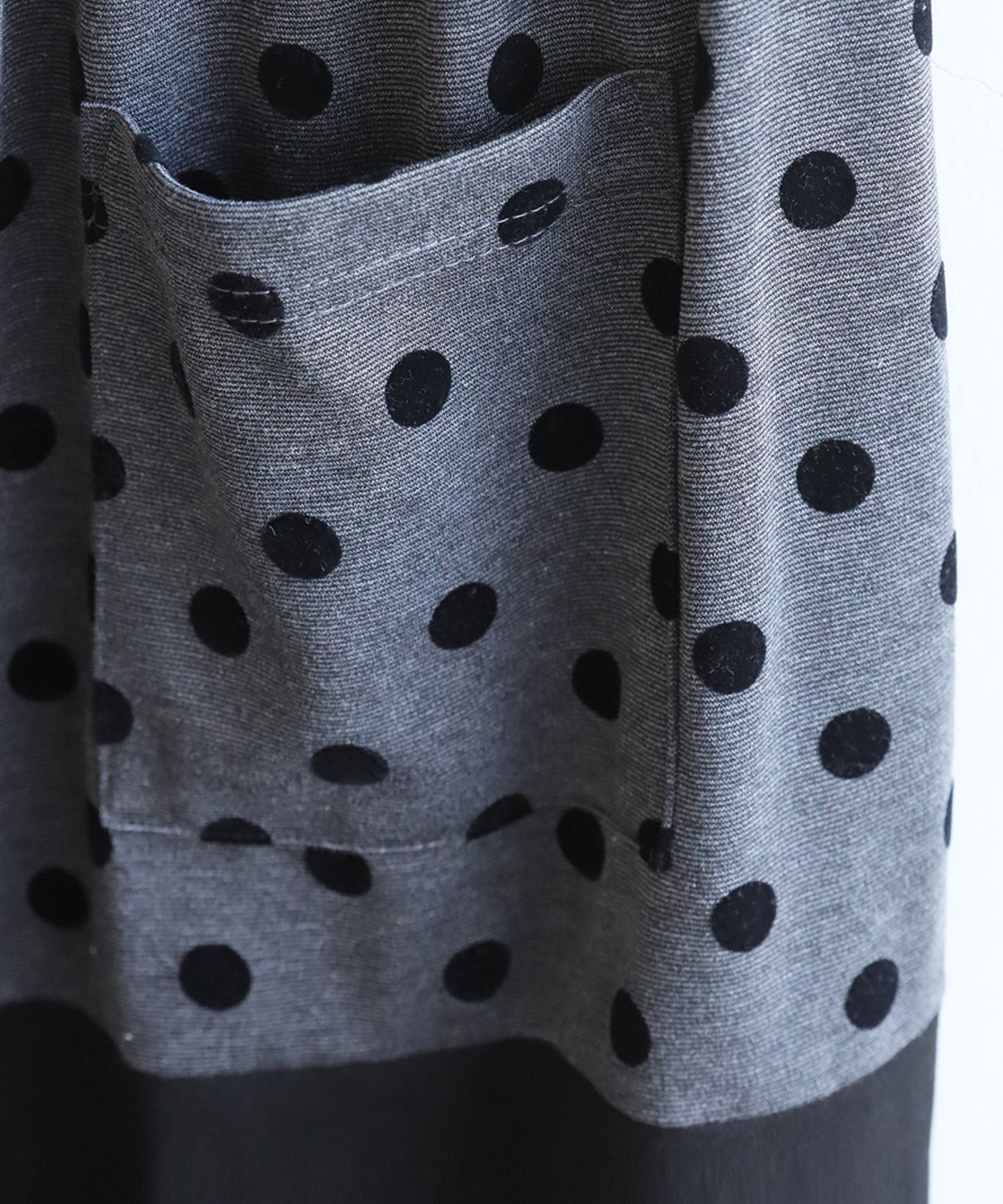 Dot And Stripe Switching Wide Pants Ladies