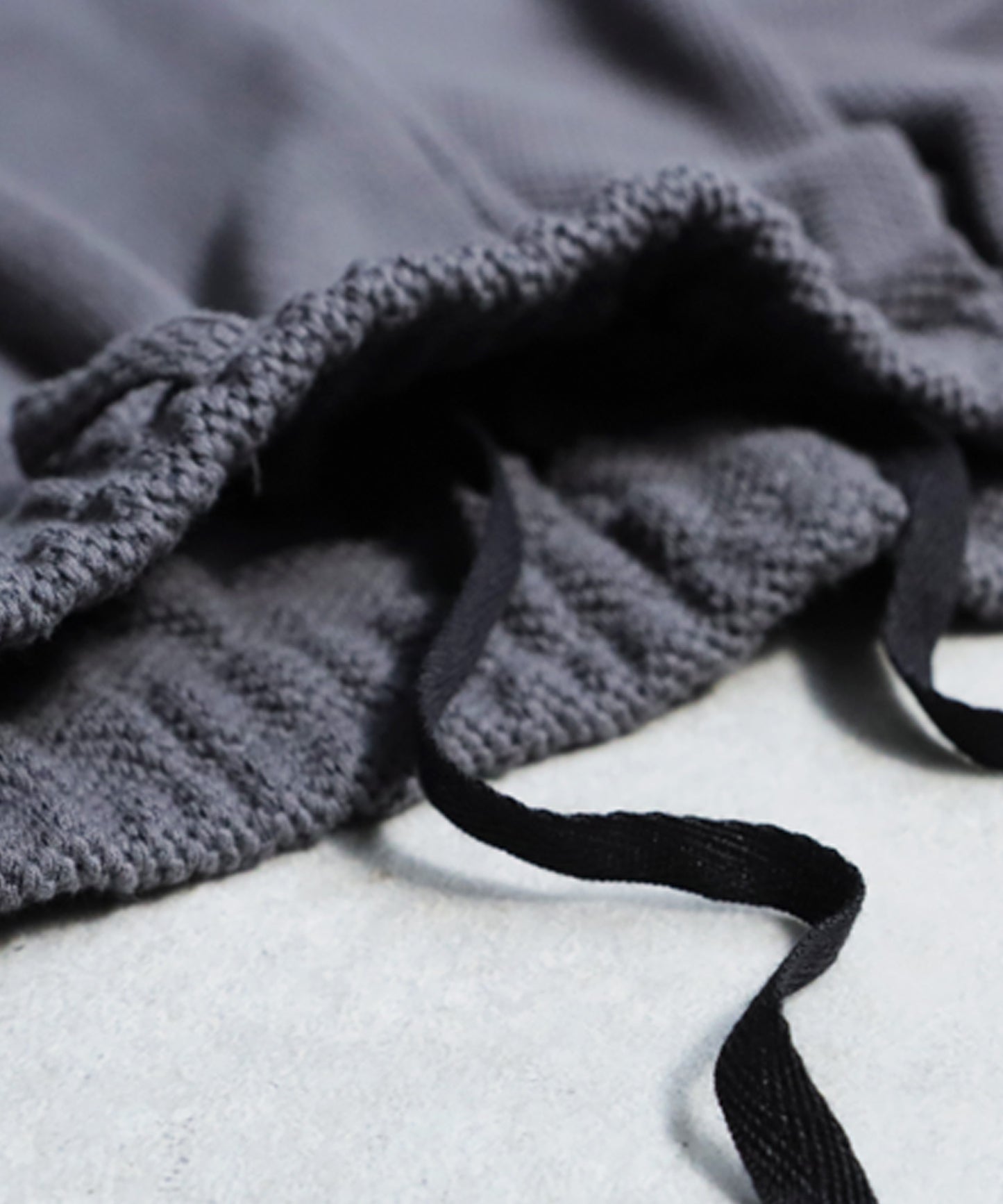 Waffle Knit Wide-Leg Pants Men's