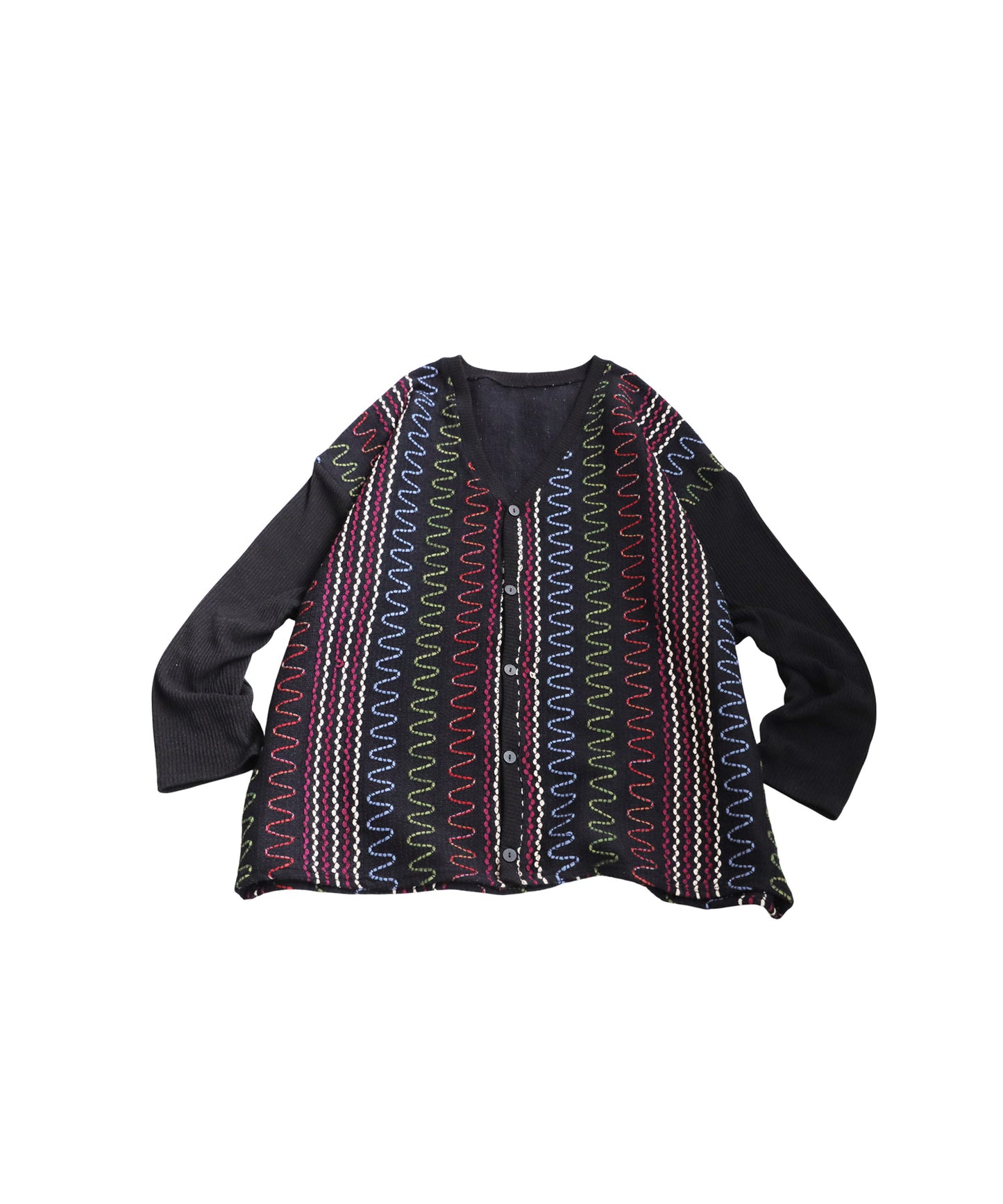 Color Stitch Knit Cardigan Men's