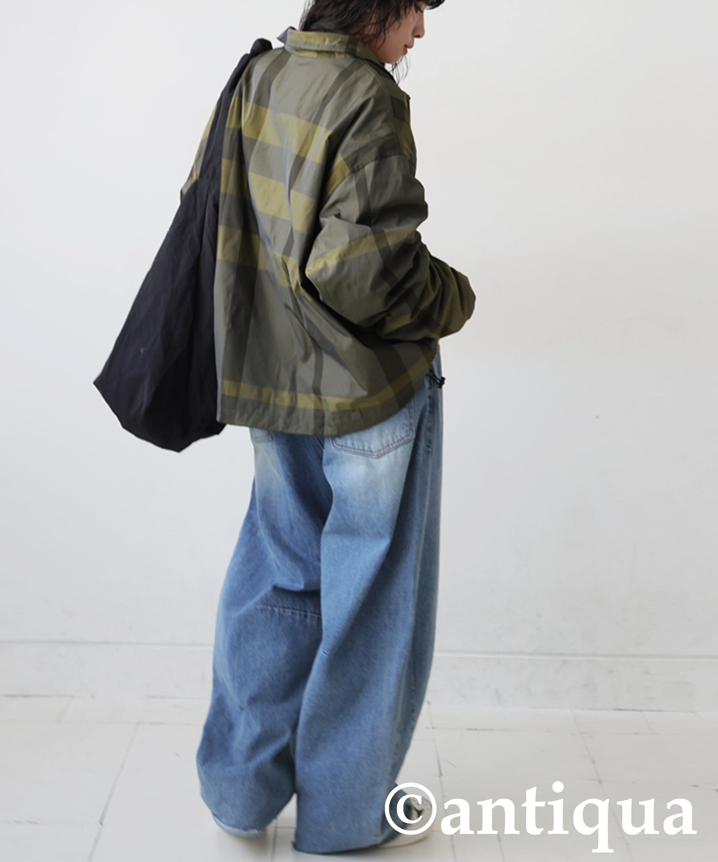 Checked buouson Ladies