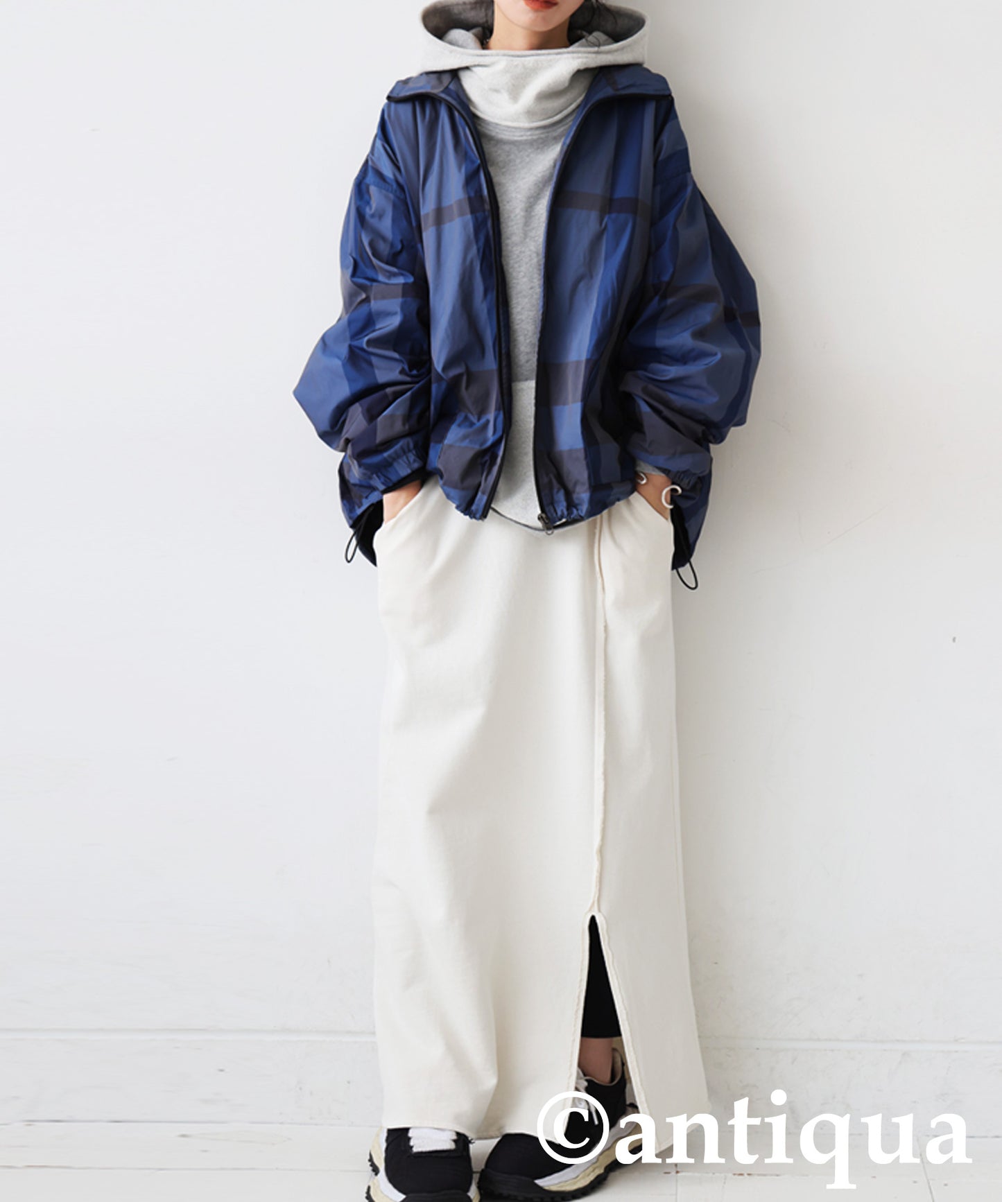 Checked buouson Ladies